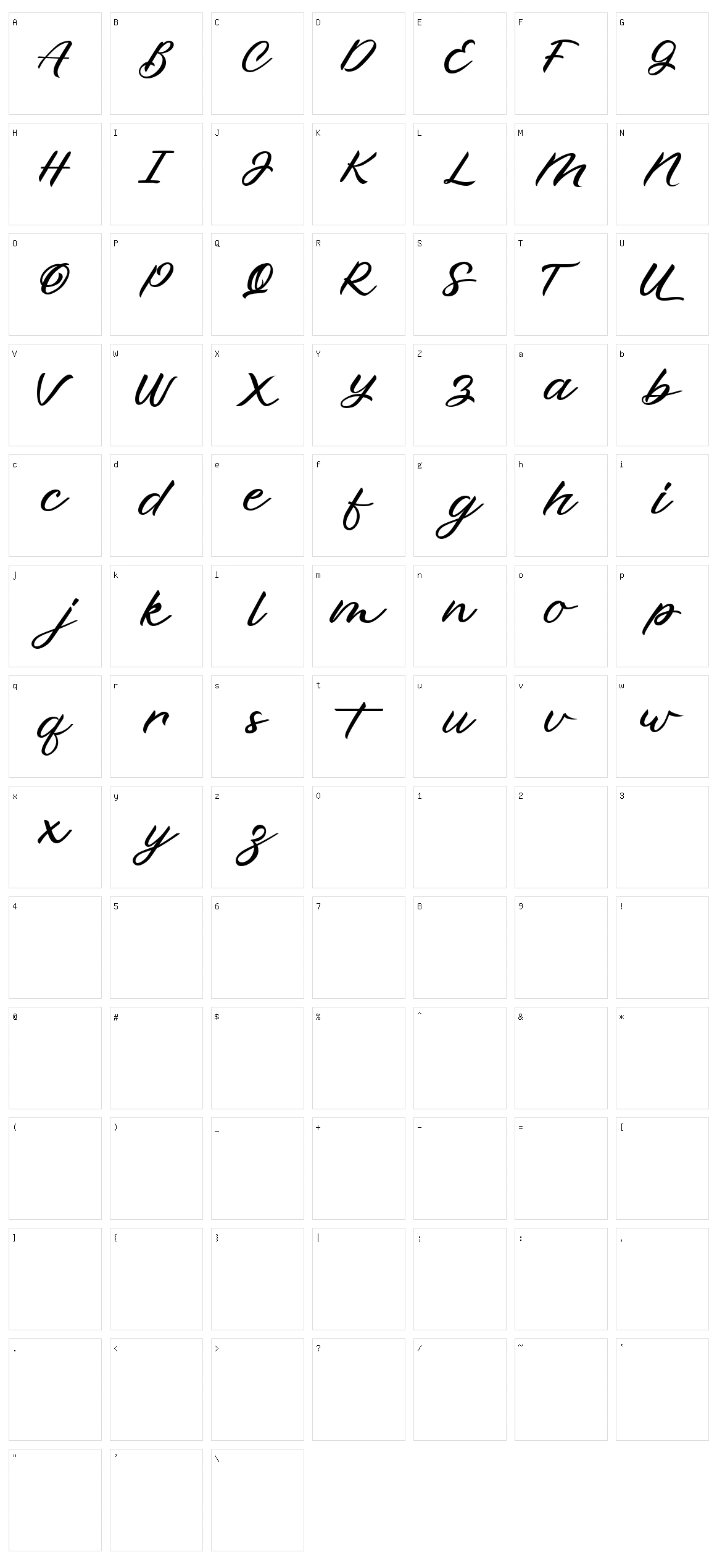 Beyondy Character Set