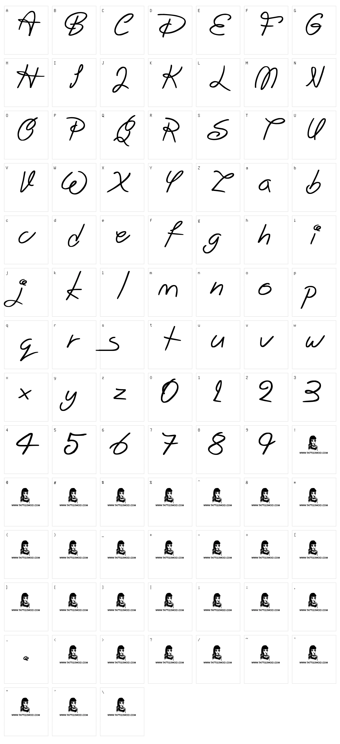 Big Winks Character Set