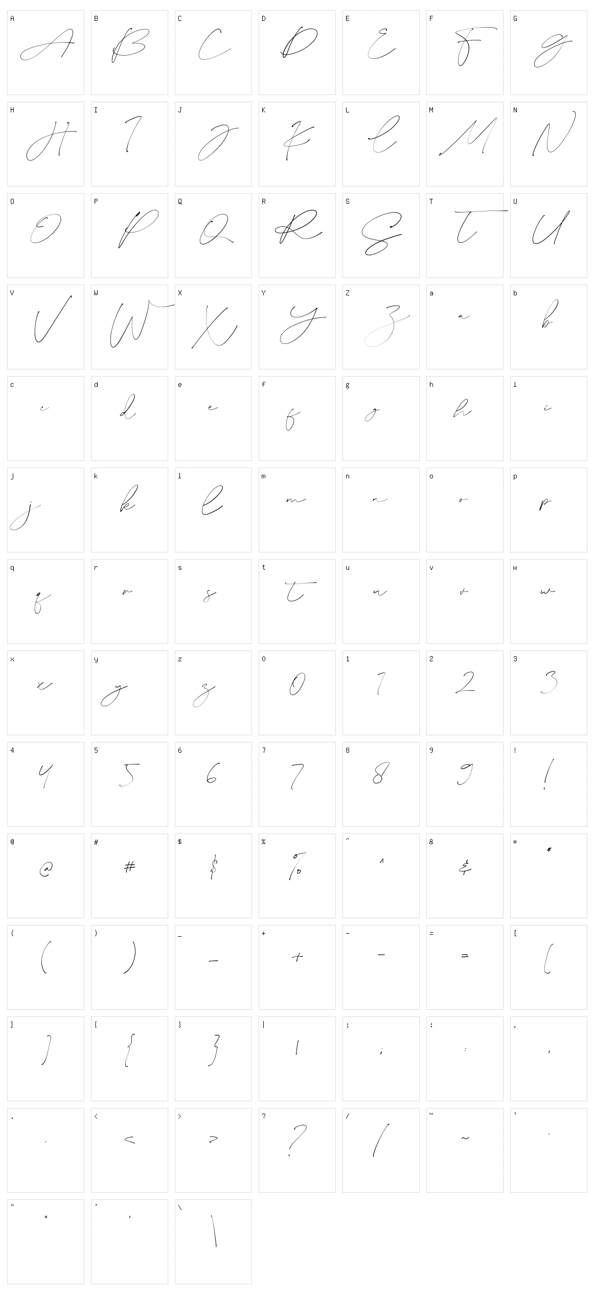 Billion Character Set
