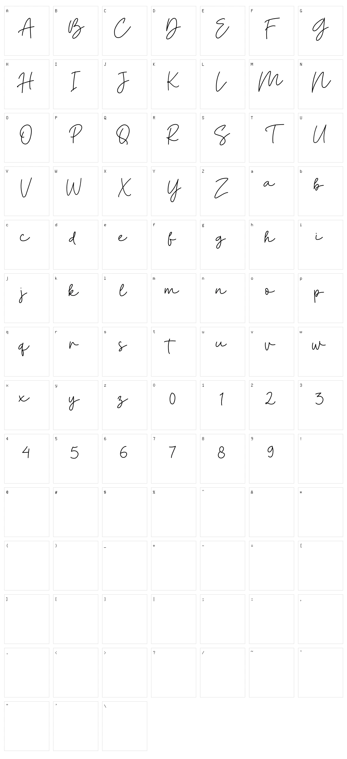 Billion Times Character Set