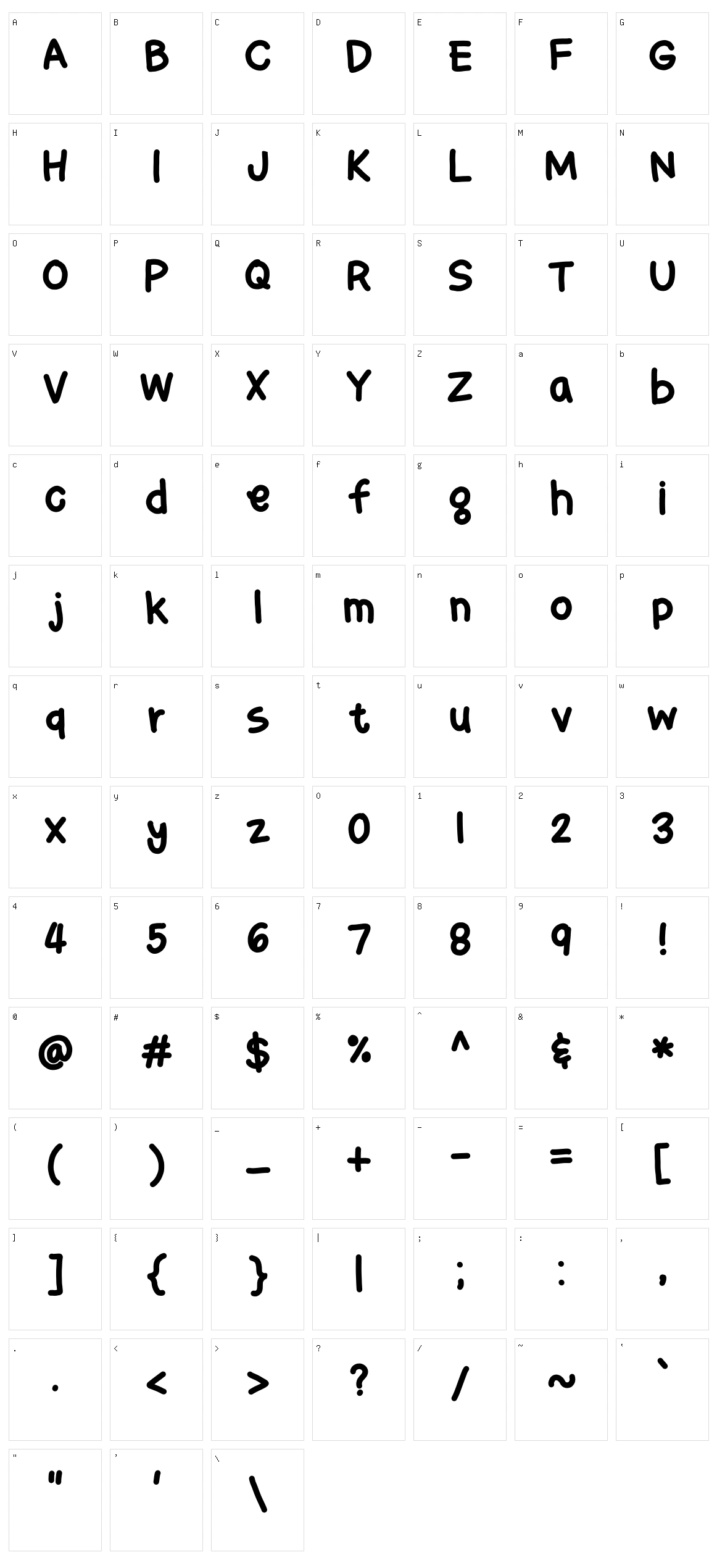 BingBong Character Set