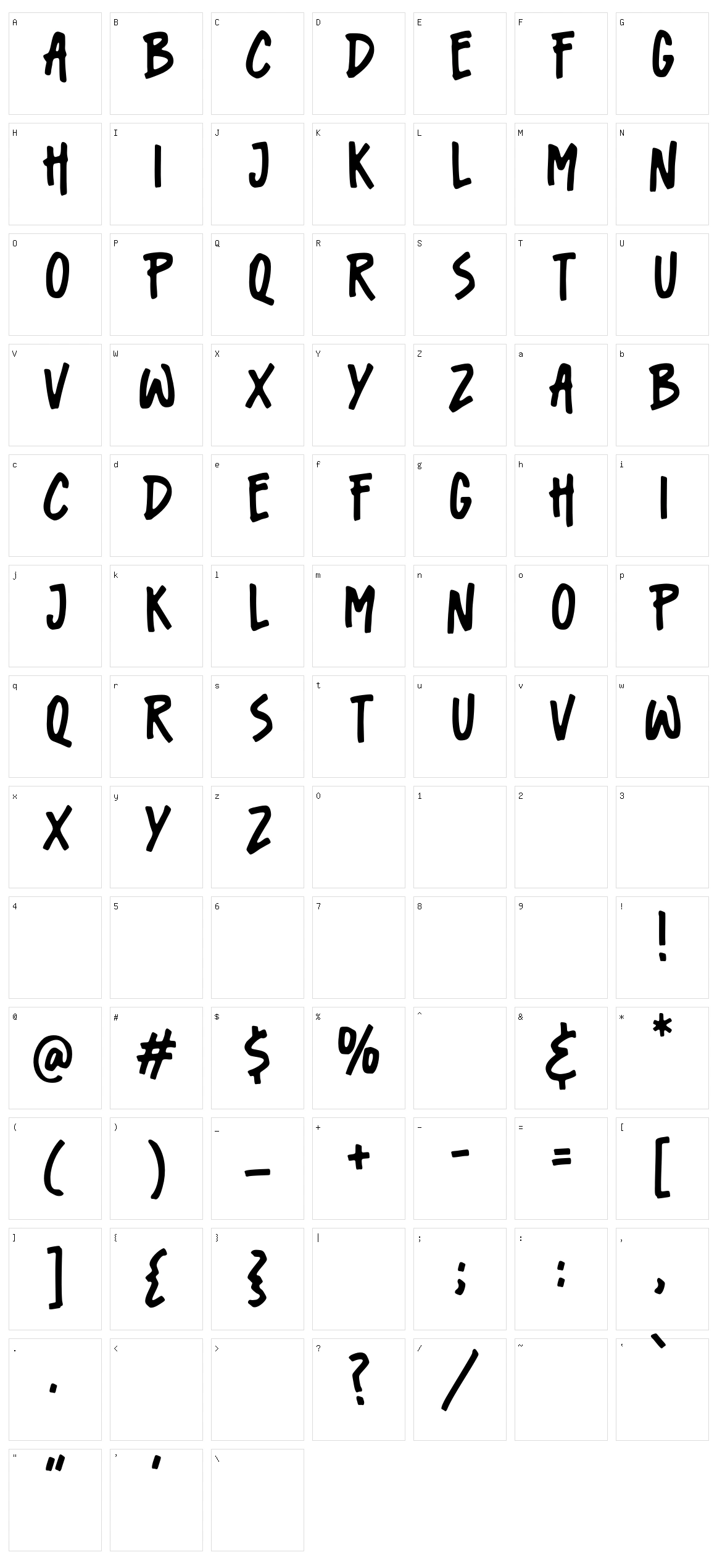 Bingbong Character Set