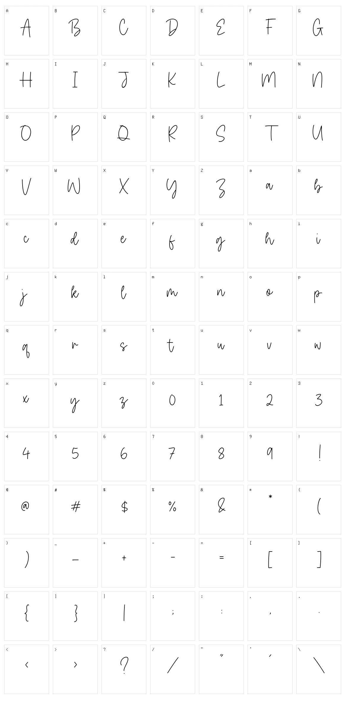 Bitter Robusta Character Set