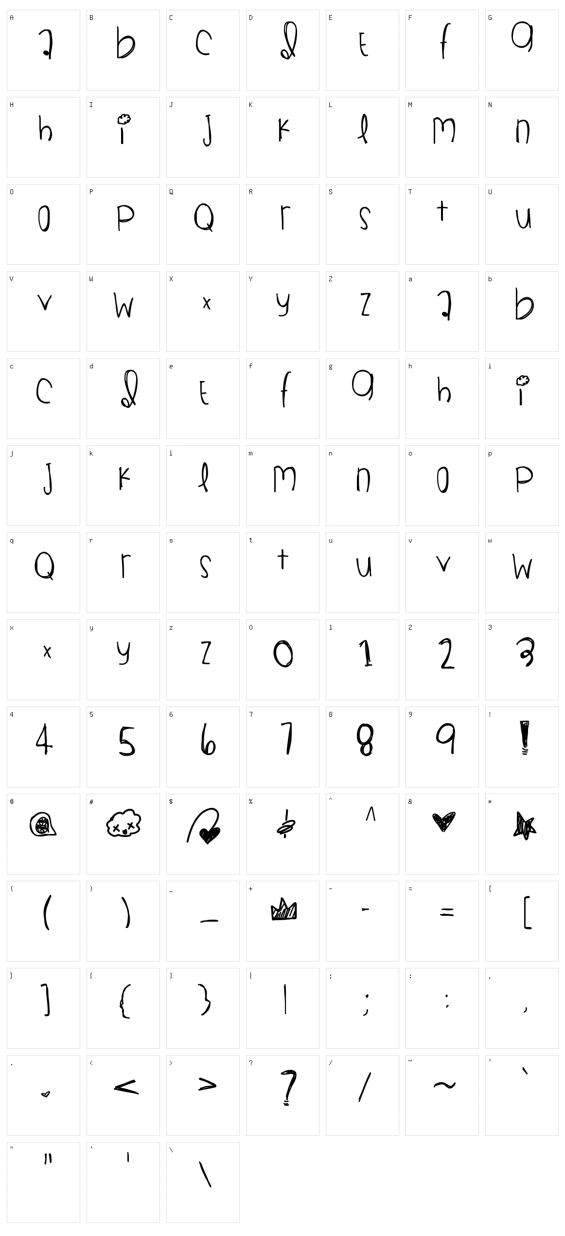 Black Gold Character Set