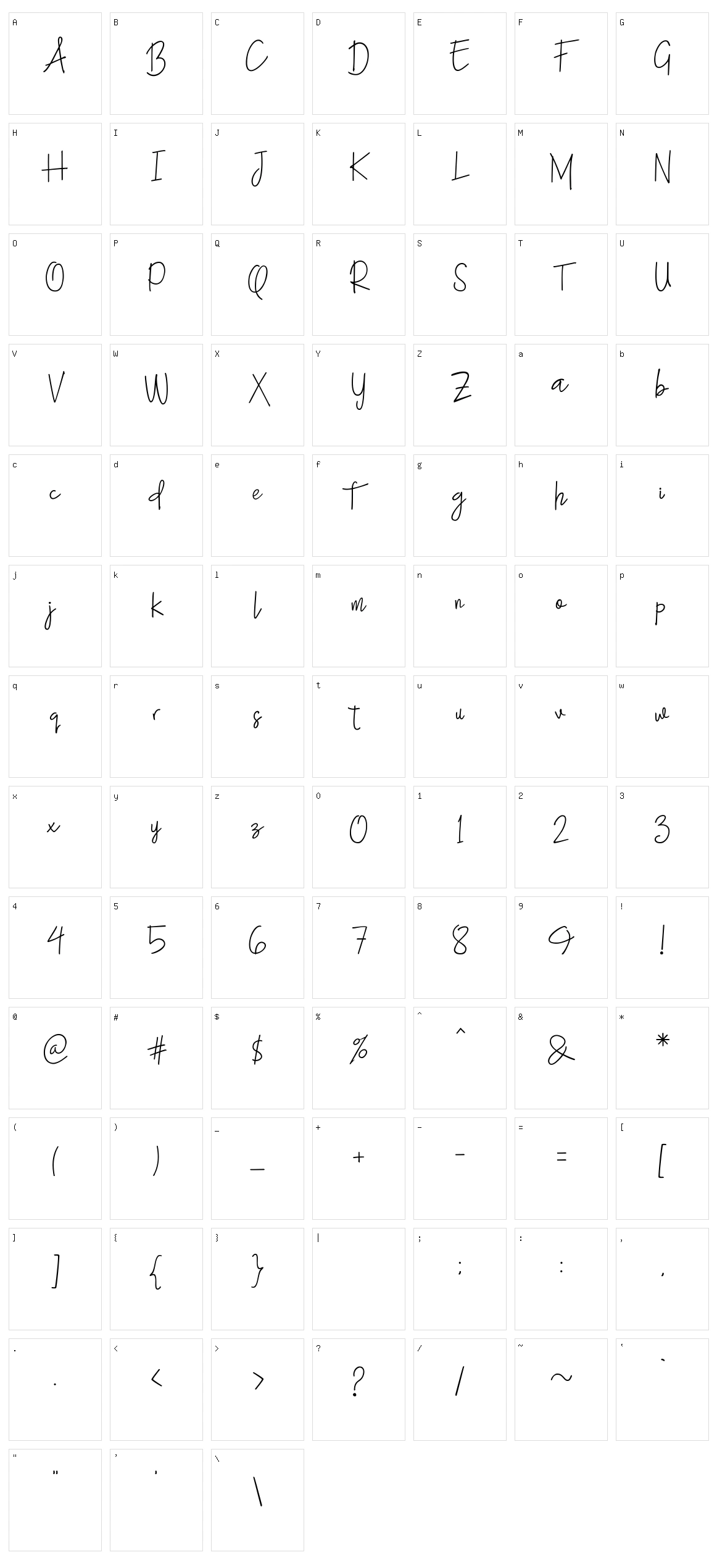Black Hawk Character Set
