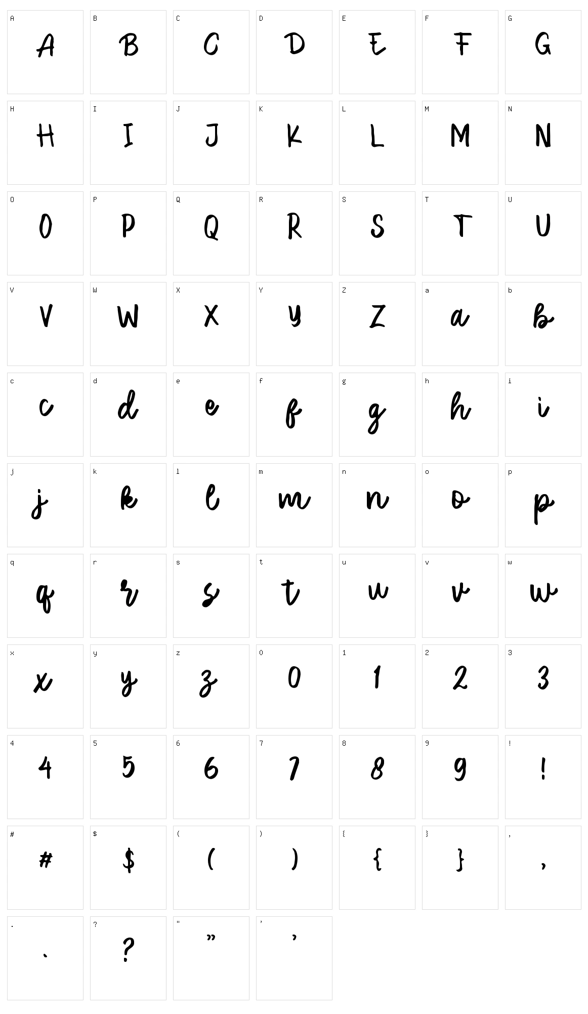 Black Jacky Character Set