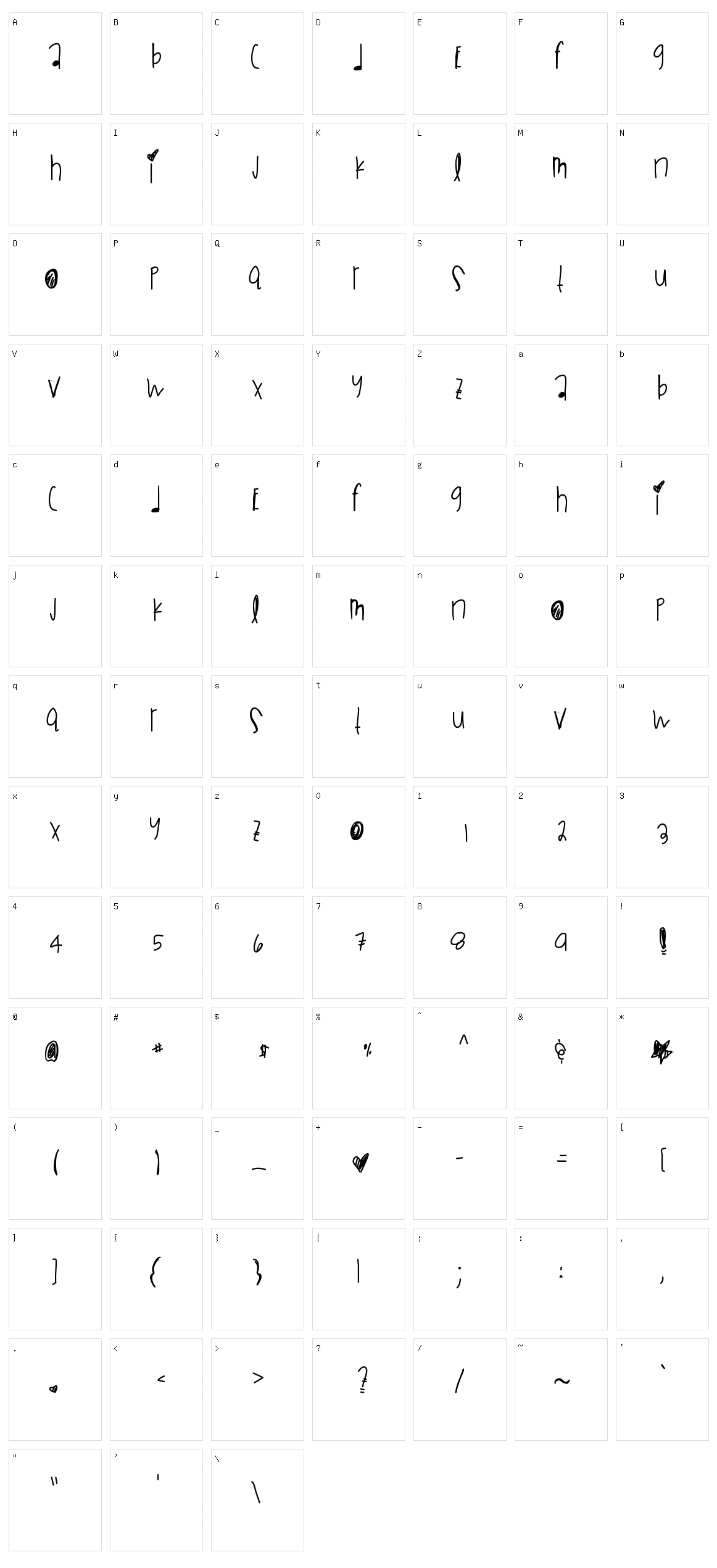 Black Mamba Dg Character Set