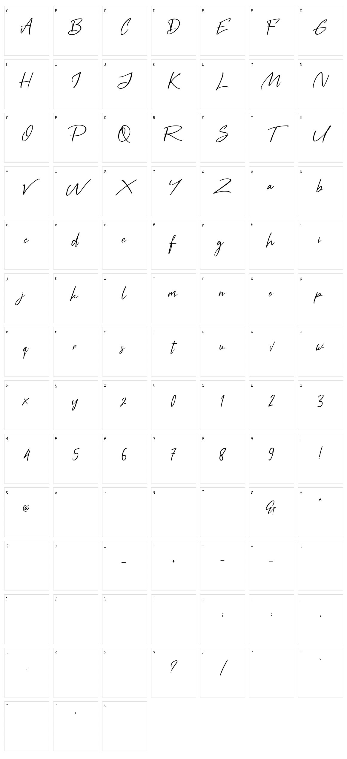 Black Pen Character Set