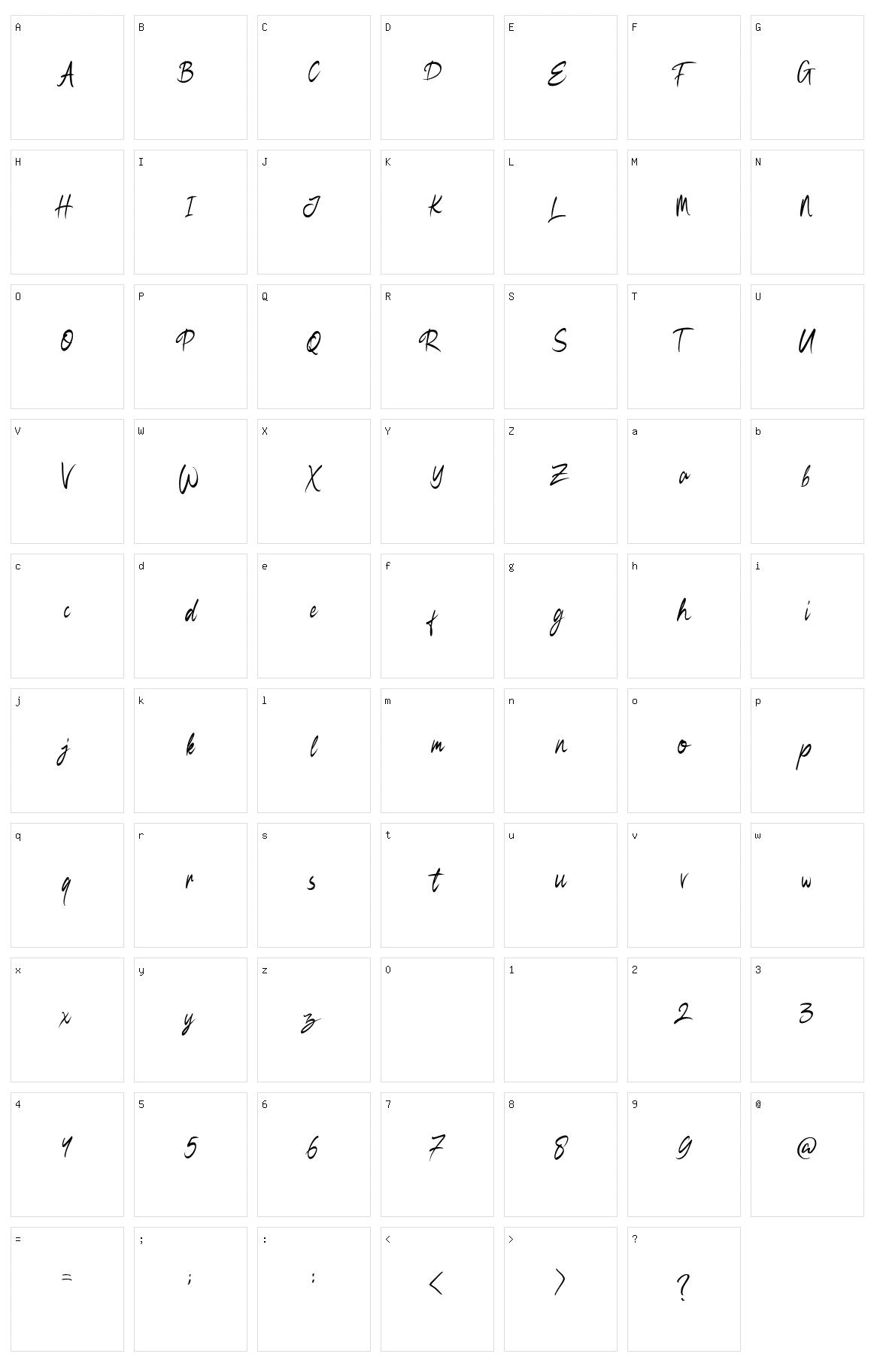 Black Widow Character Set