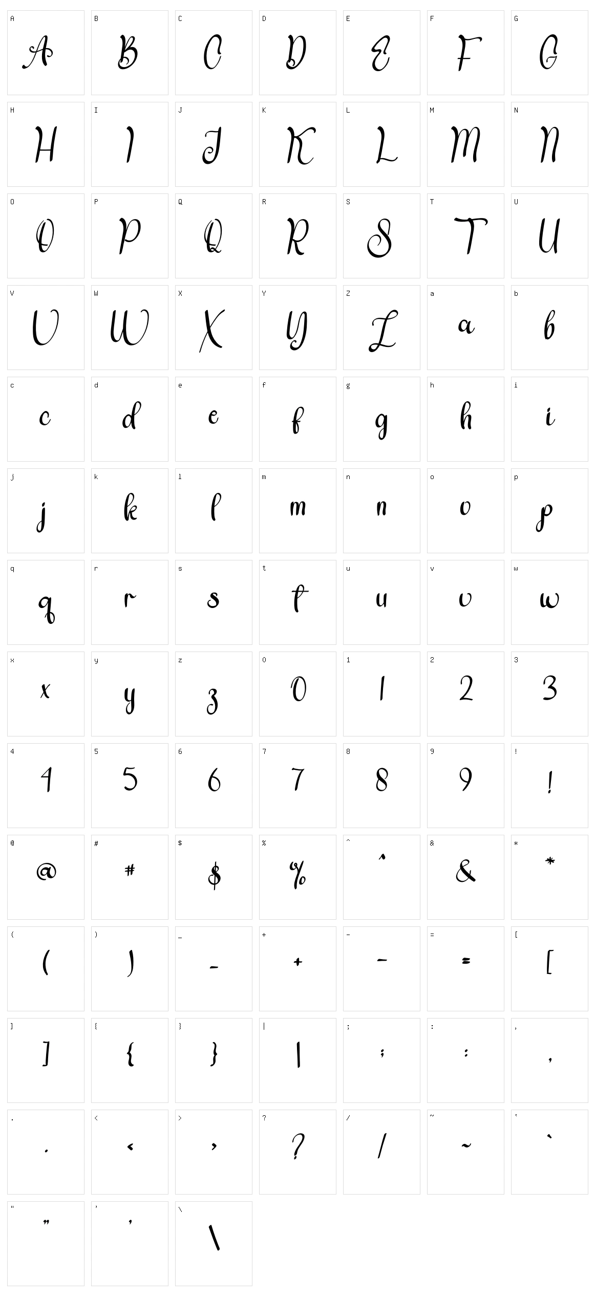 Blackids Character Set