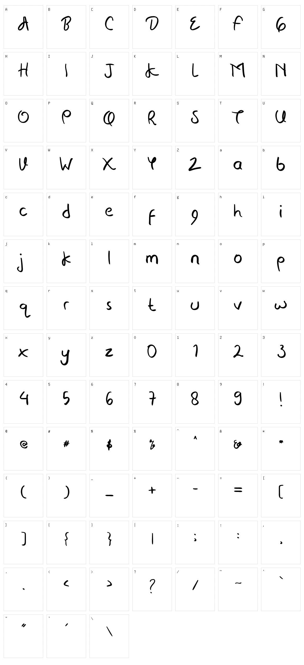 Blacklist Character Set