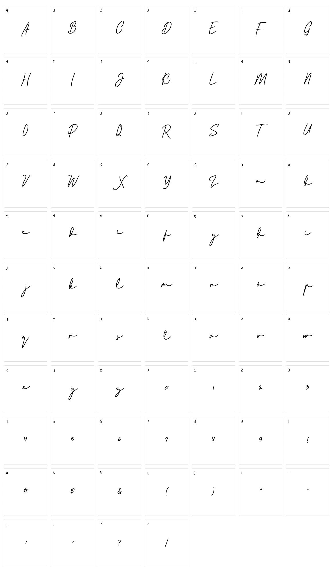 Bladog Character Set