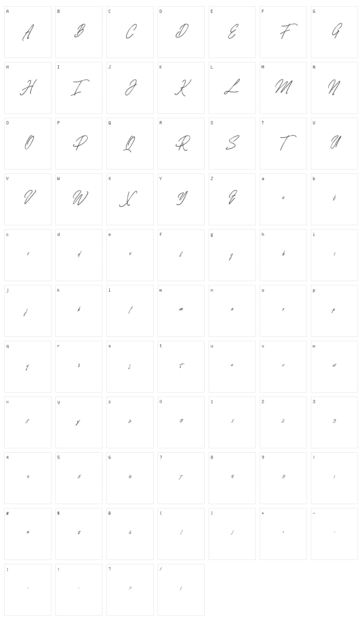 Blarrack Character Set