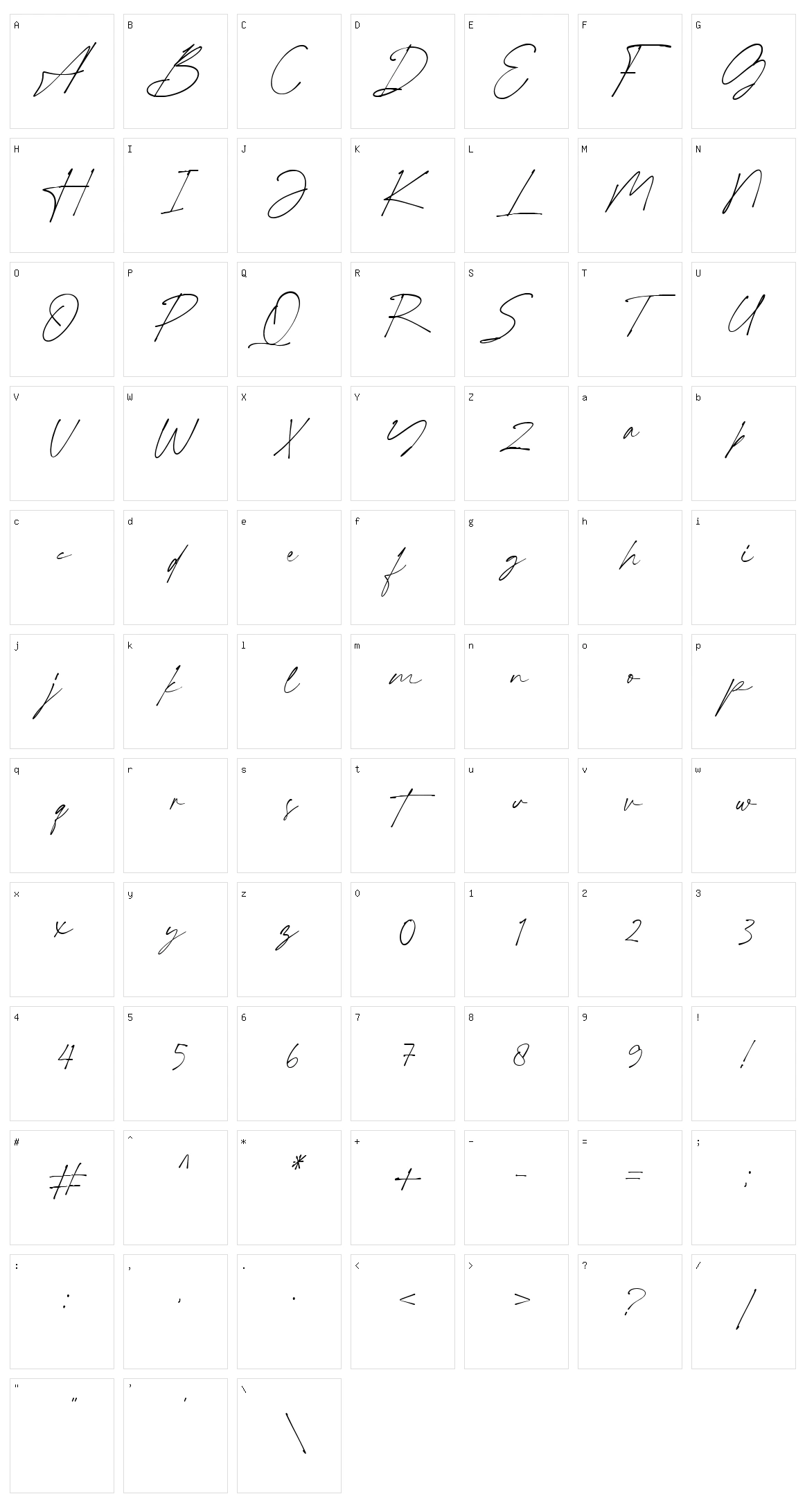 Blastmith Character Set