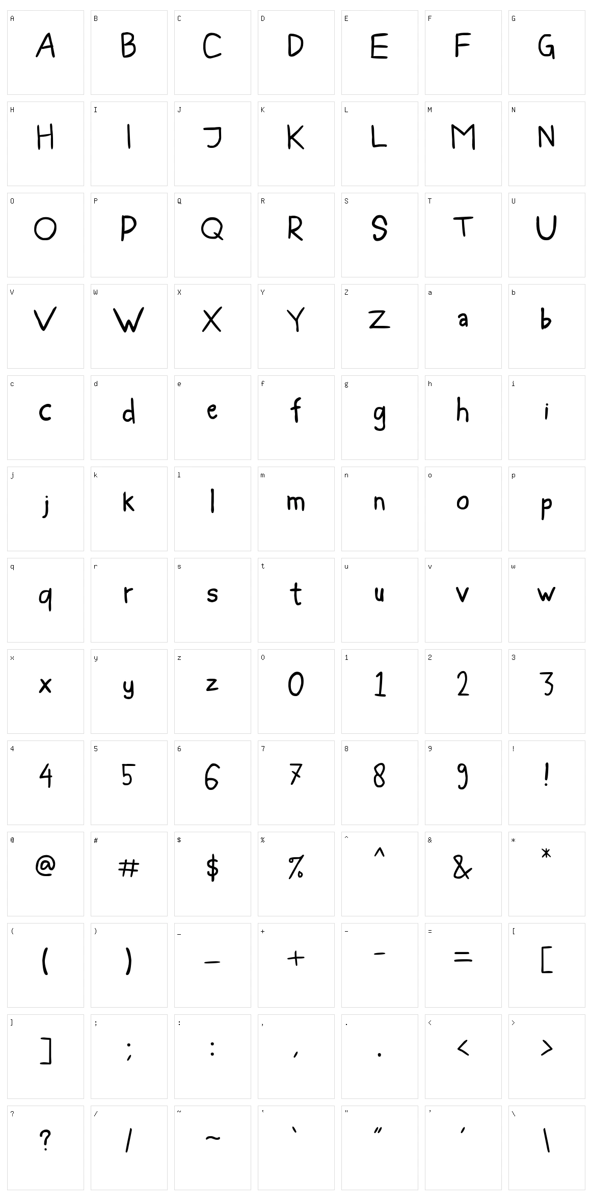Blee Guys ES Character Set
