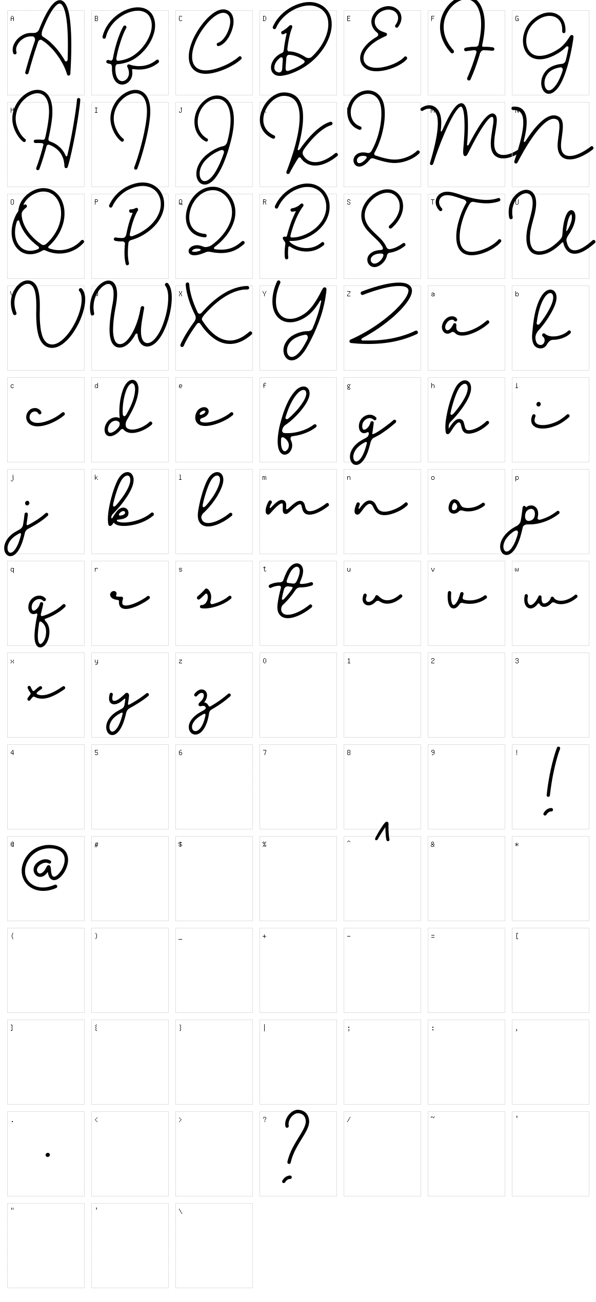 Blesson Character Set