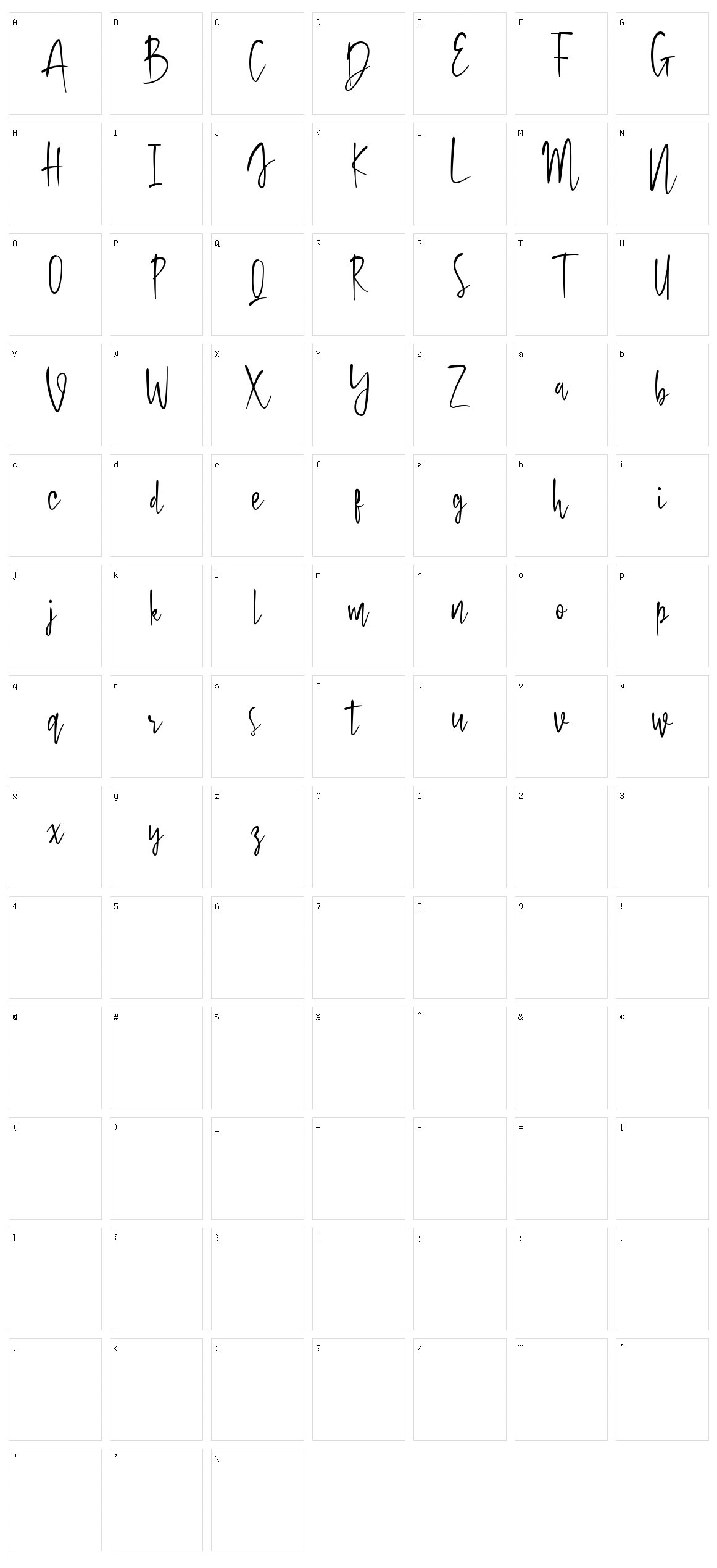 Bloem Garden Character Set
