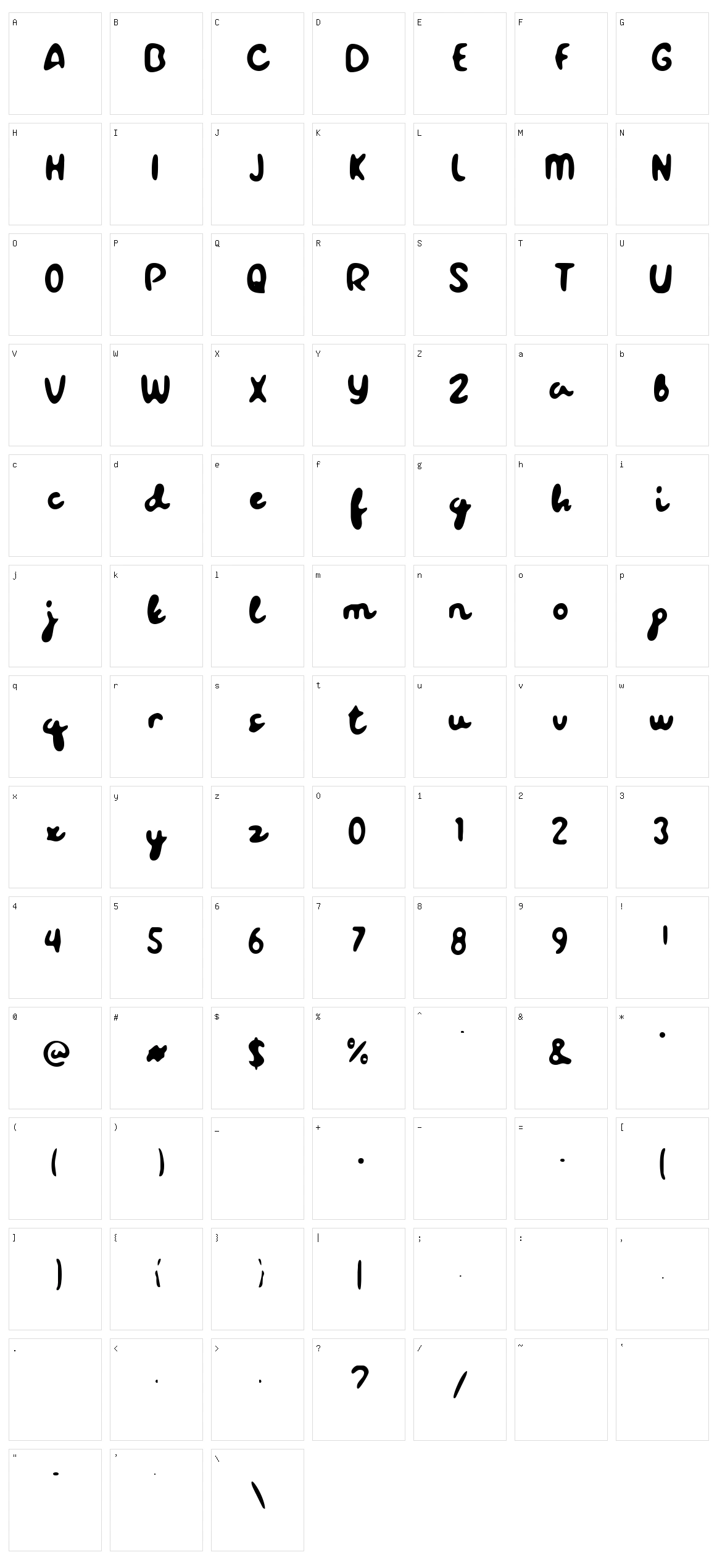 Blur Sight Character Set