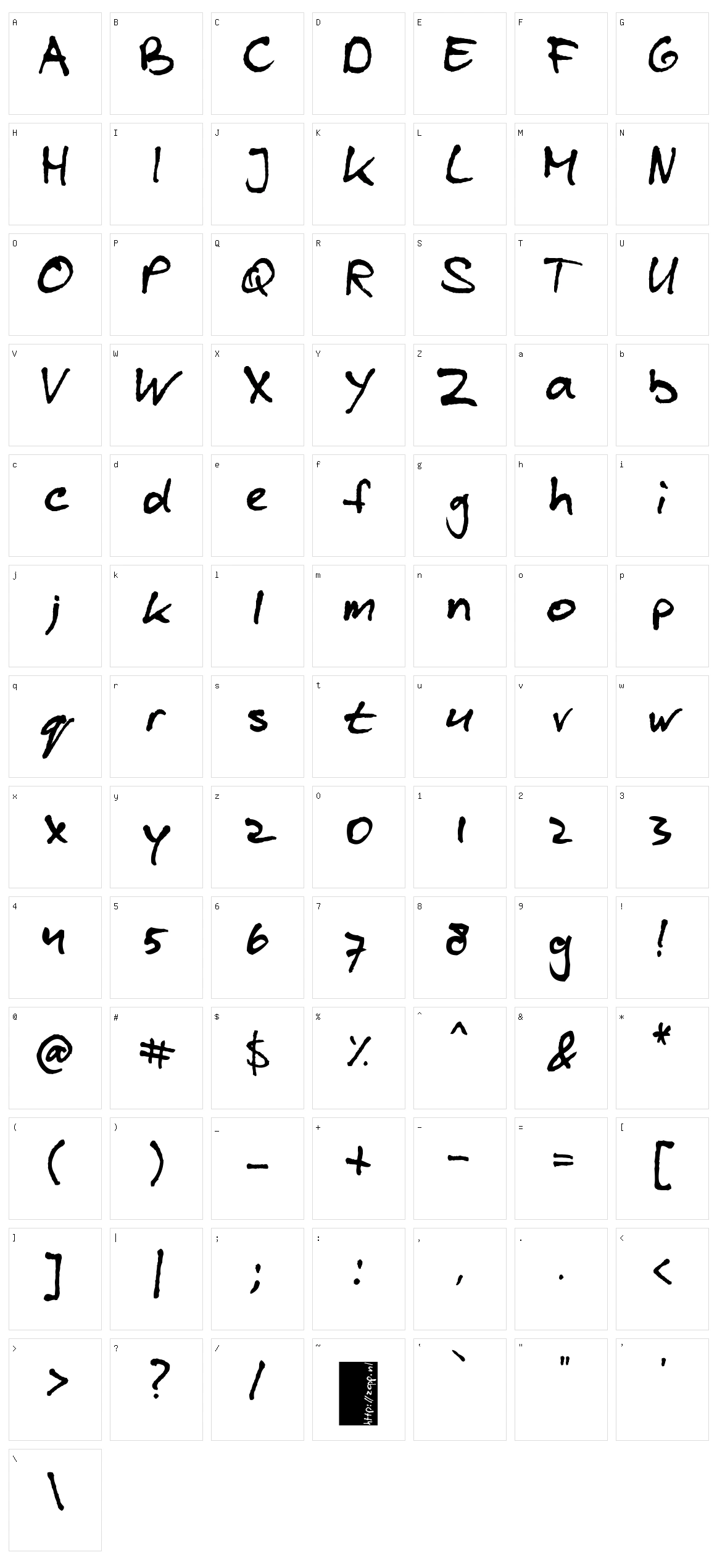 Blzee Character Set