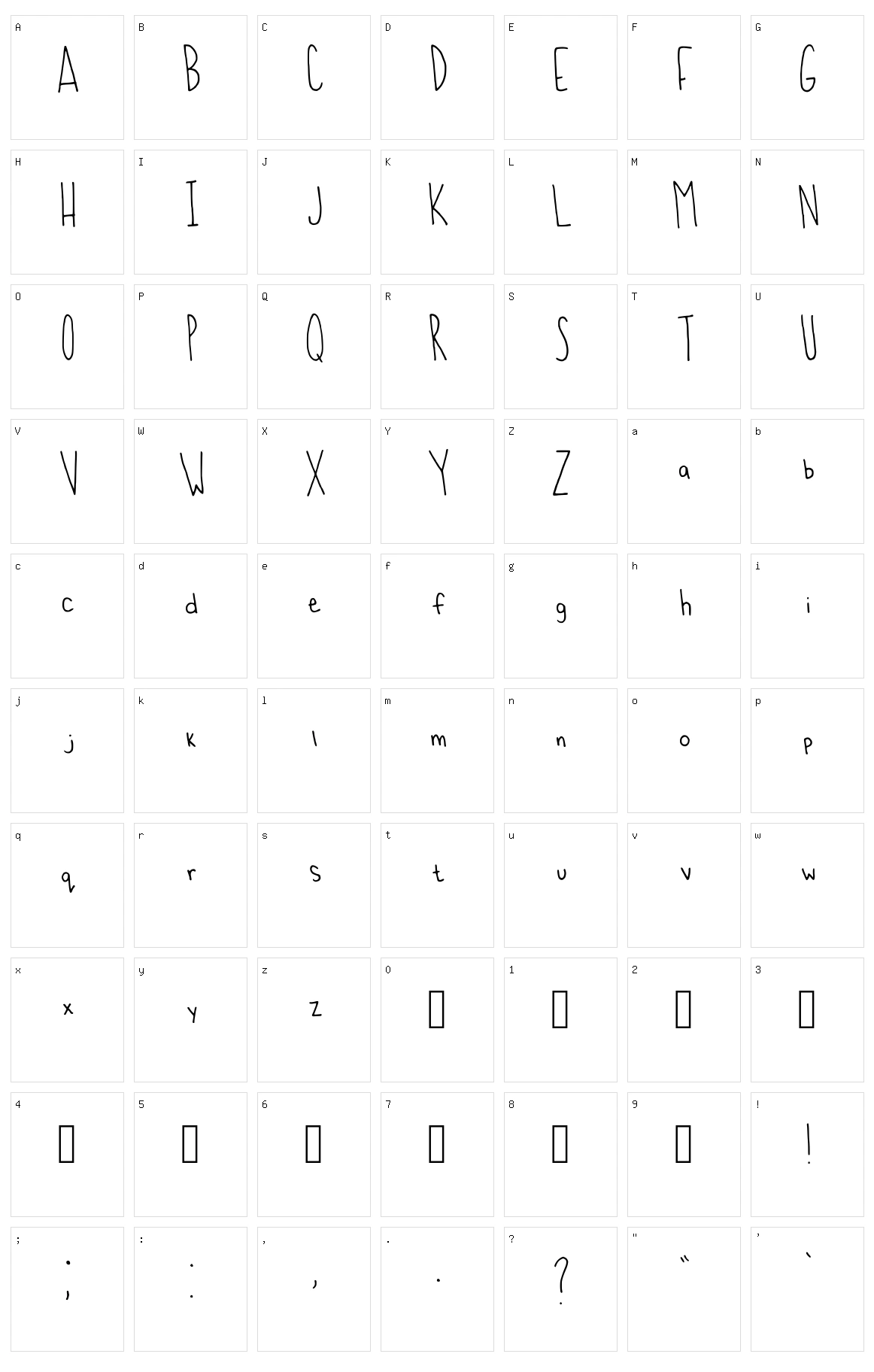 BMauroArt Character Set