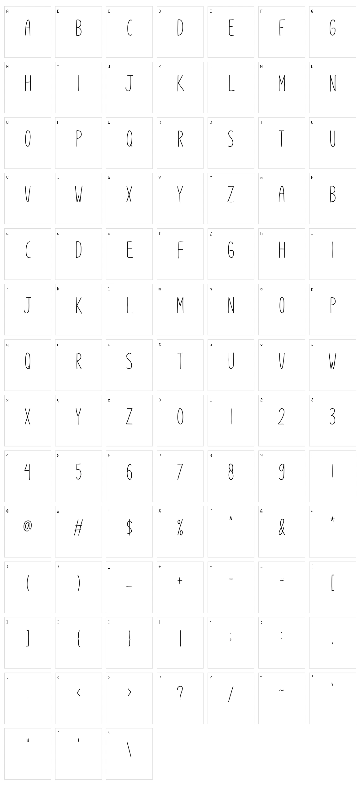 Boho Style Character Set