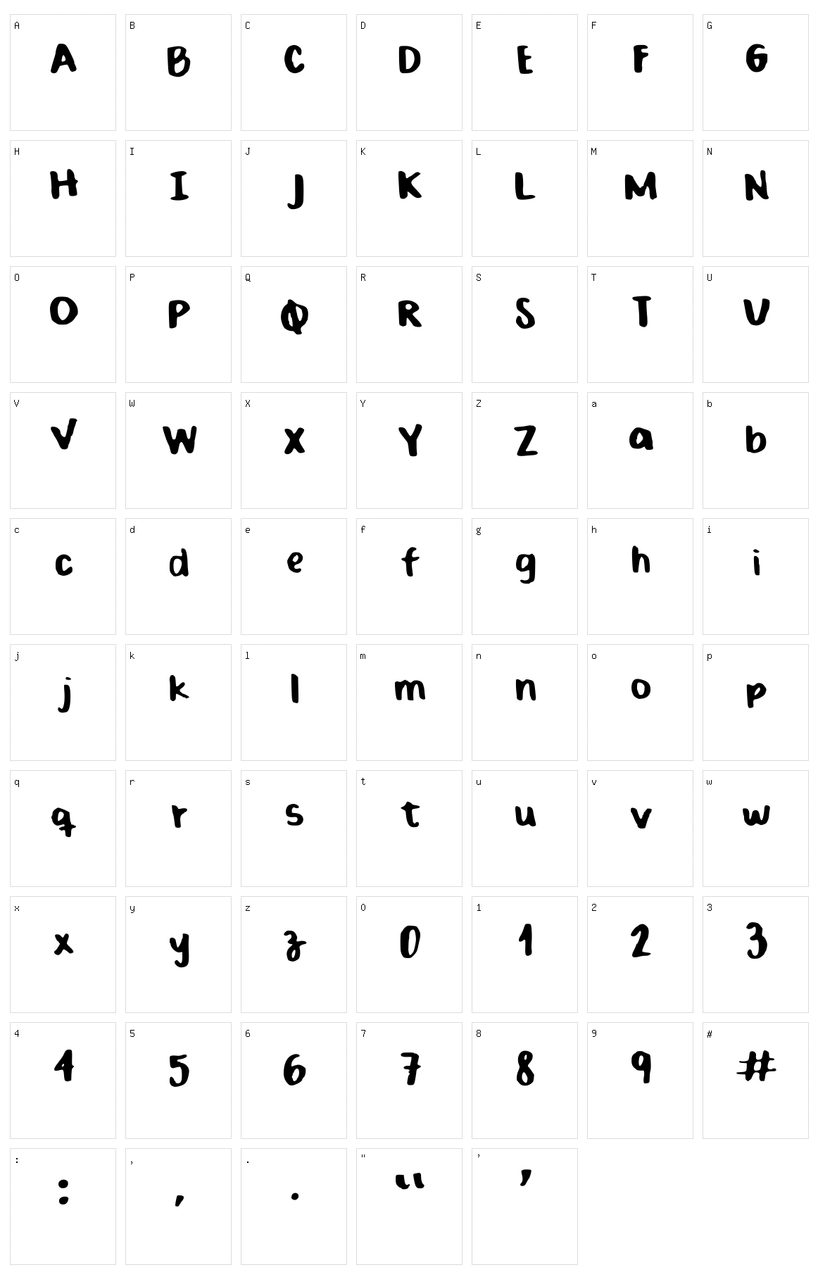 Bold Crayola Character Set