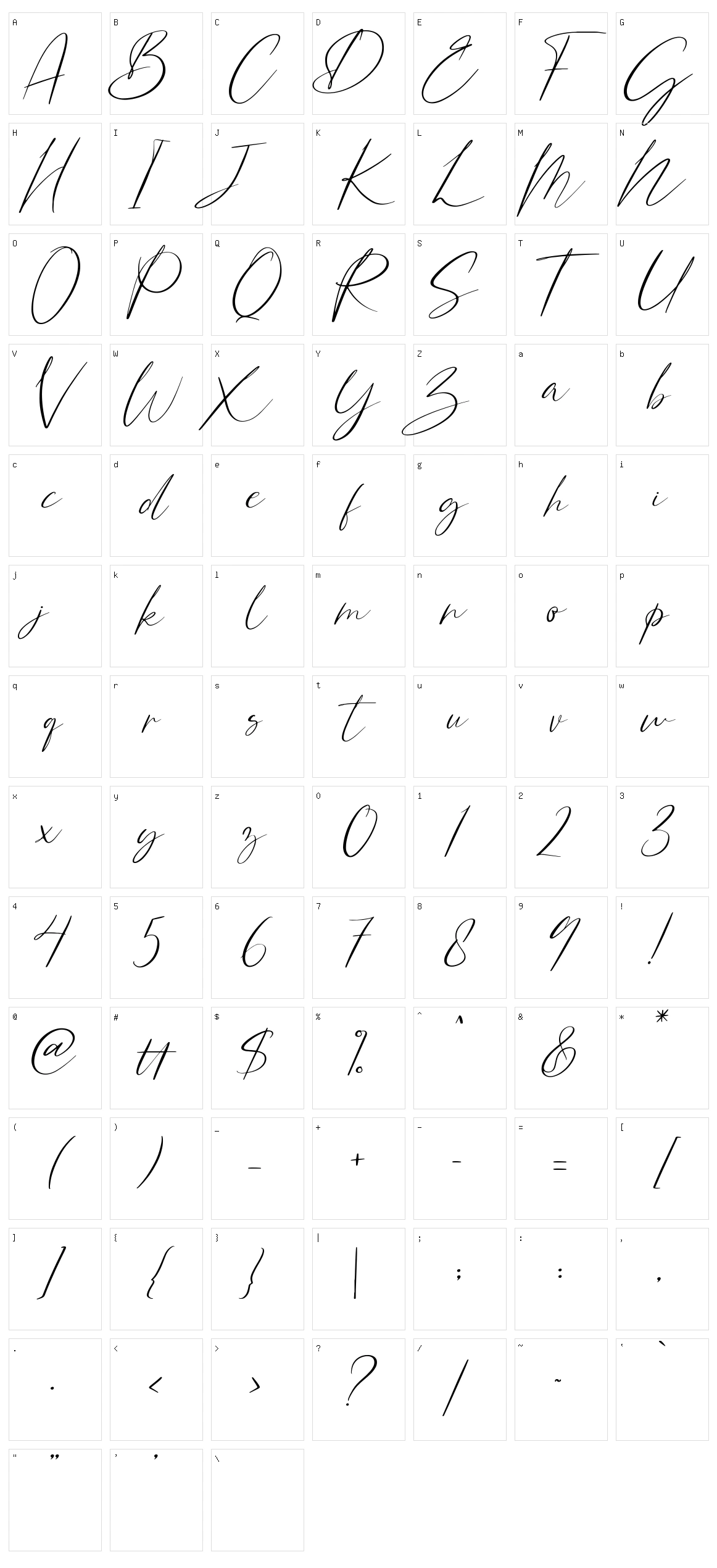 Bonstage Character Set