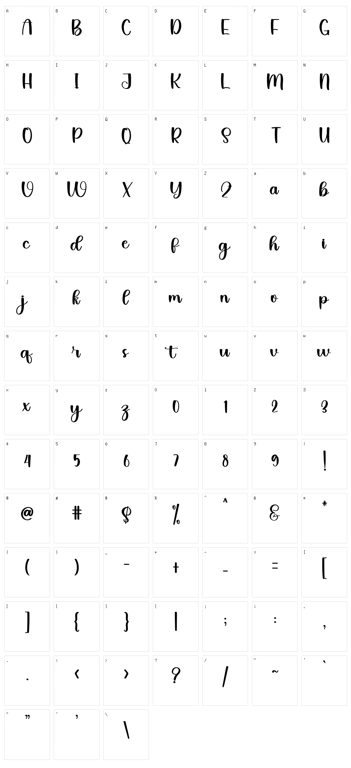 Book Character Set