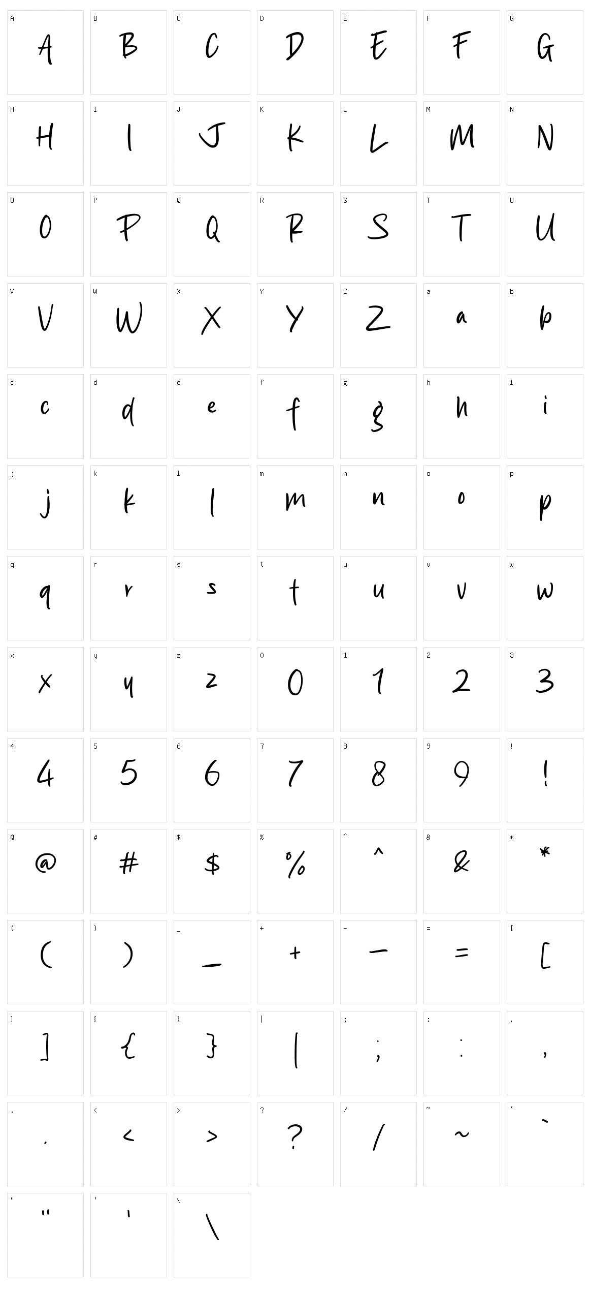 Braham Royal Character Set