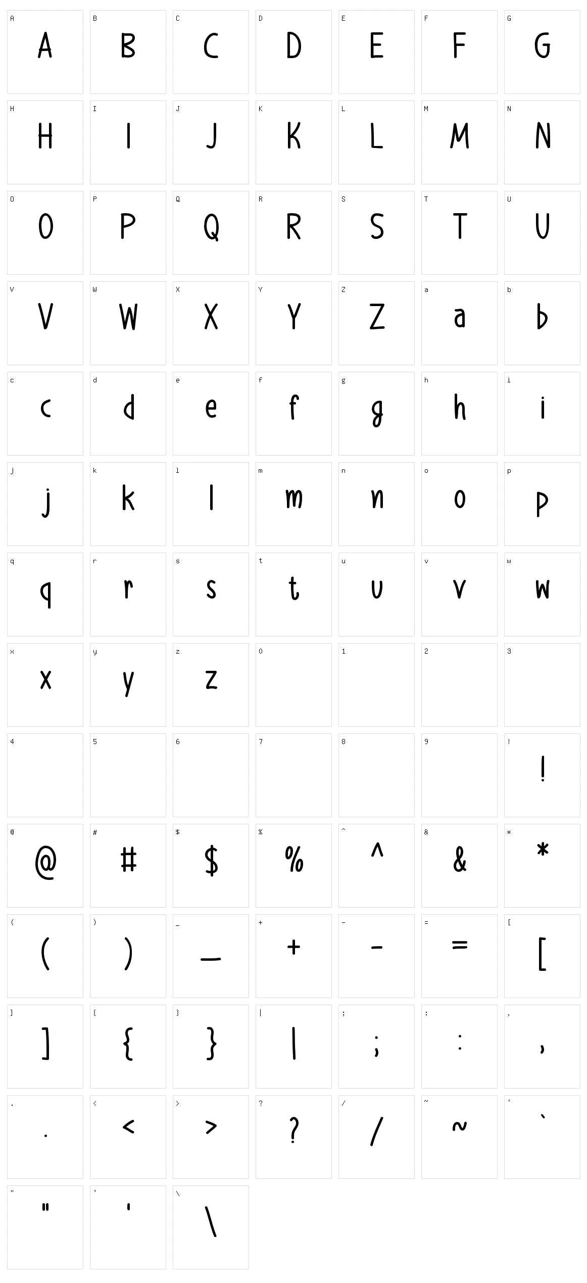 Brainchild Character Set