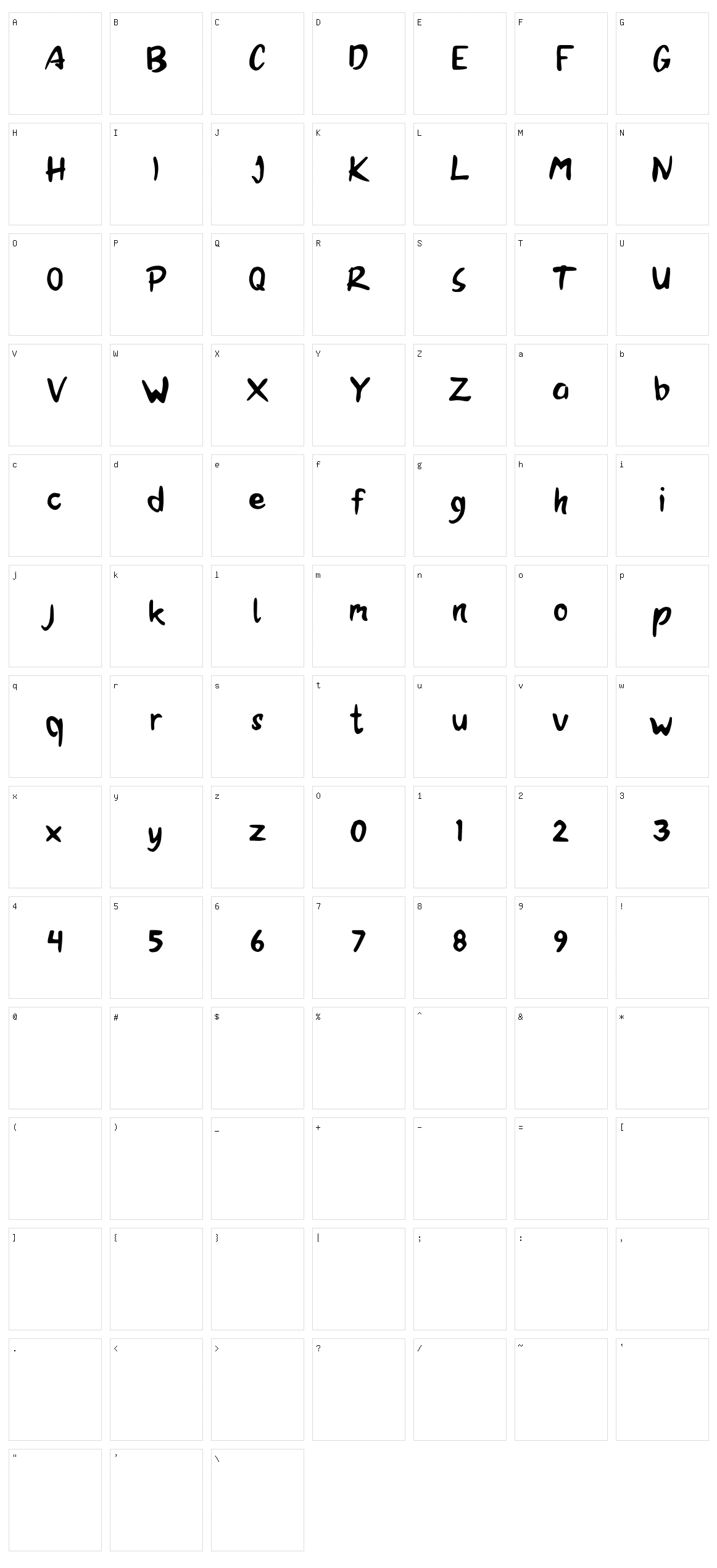Brandall Character Set