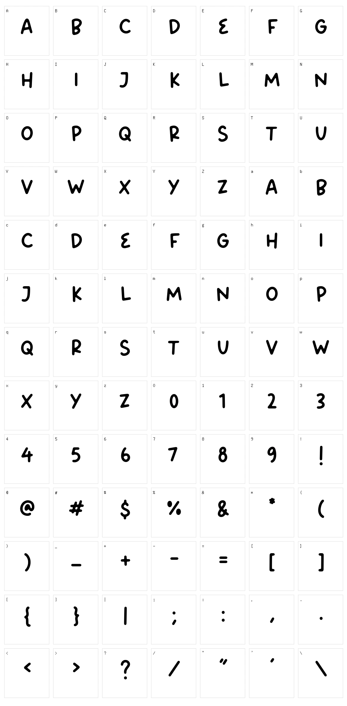 Bread Forest Character Set