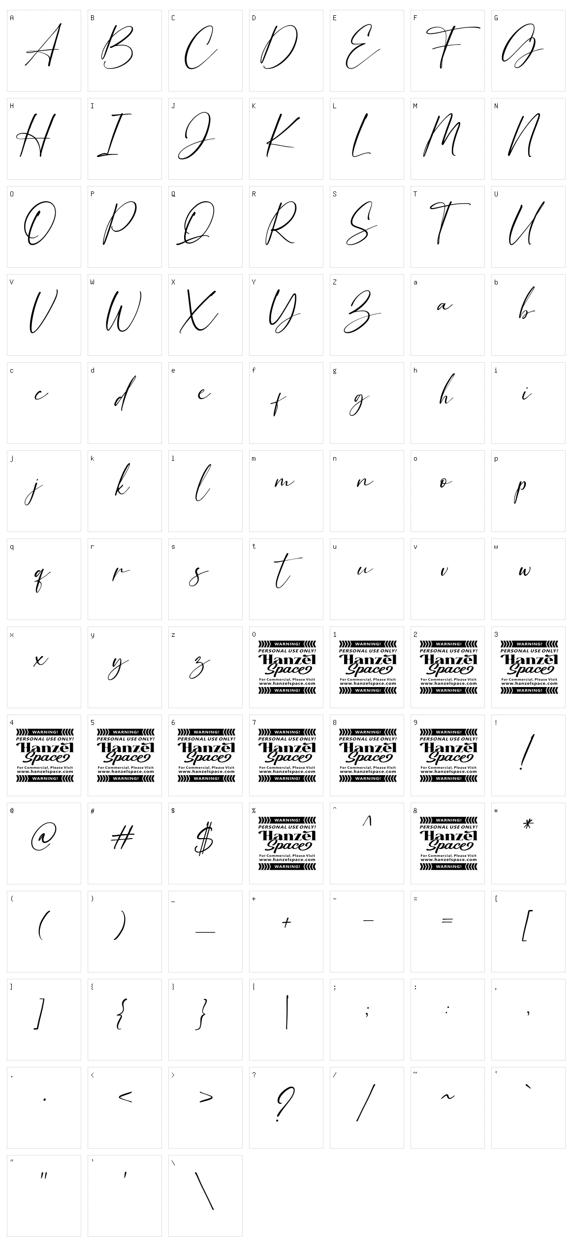 Breattogis Character Set