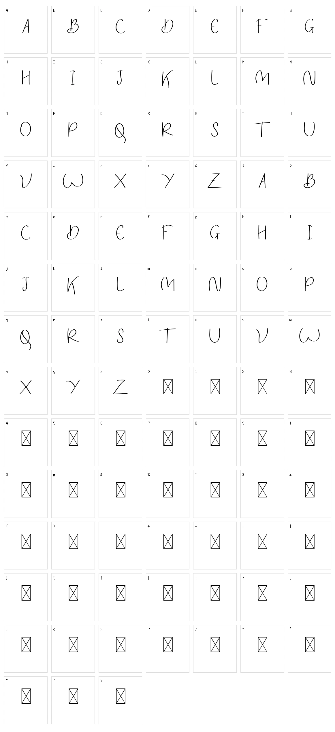 Breezy Bolton Sans Character Set