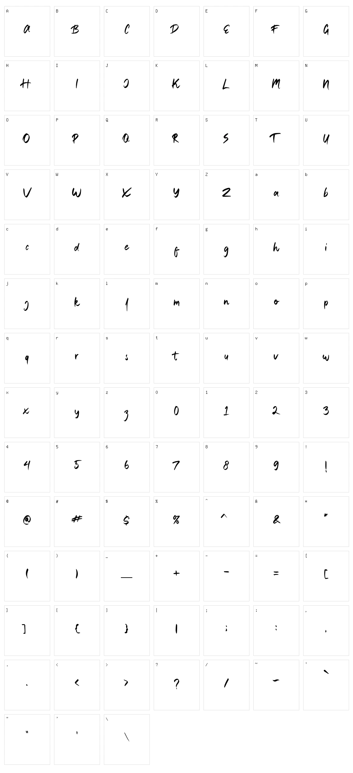 Bridgestorm Character Set