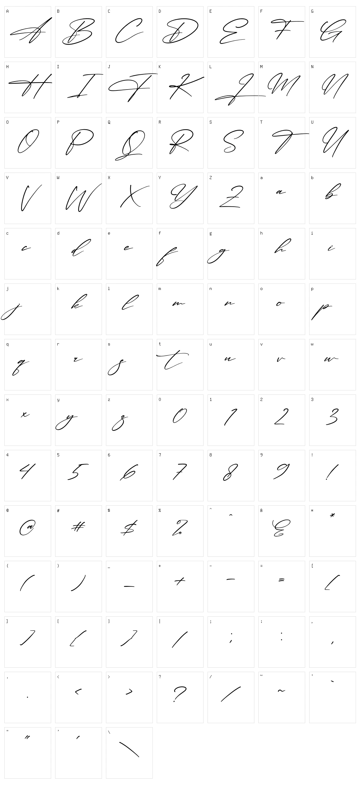 Bright Sunshine Character Set