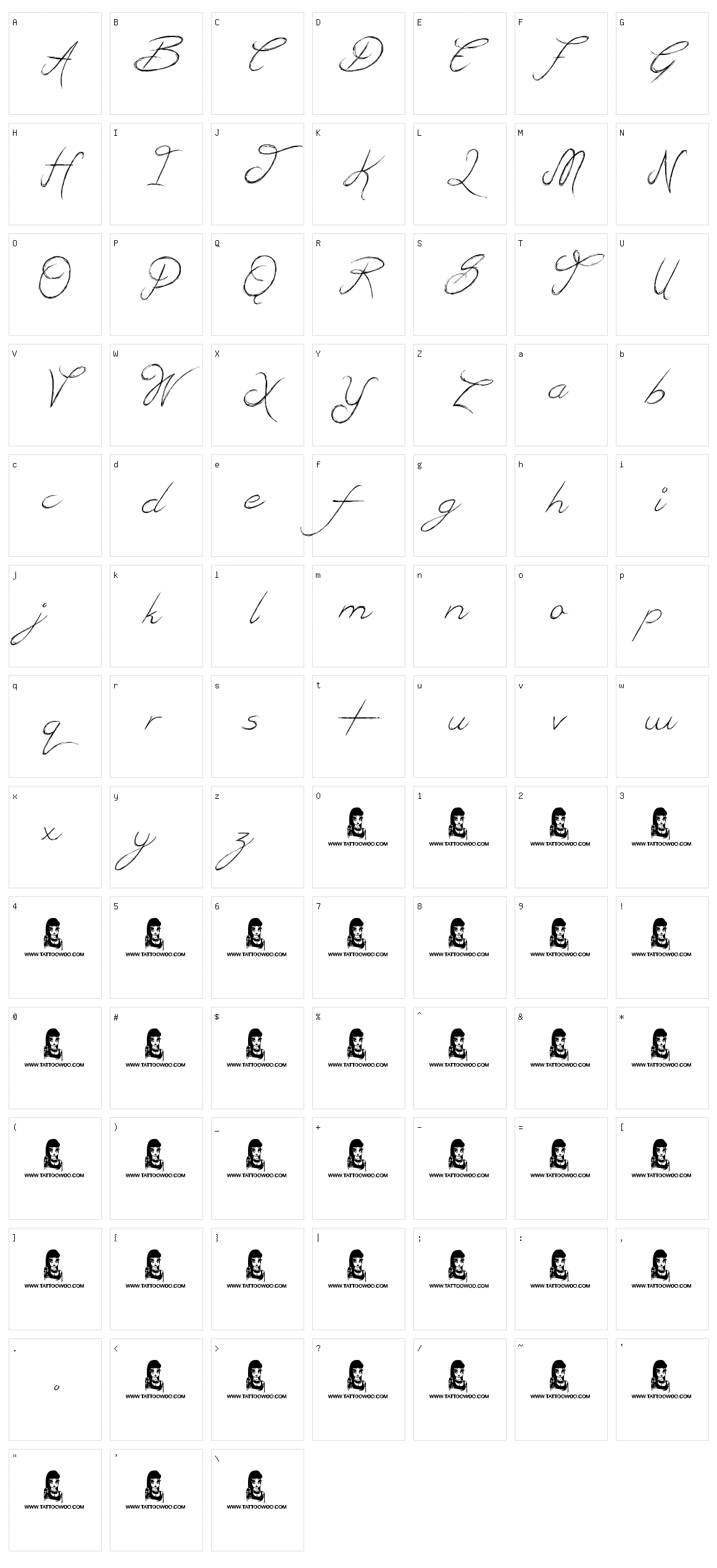 British Quest Character Set