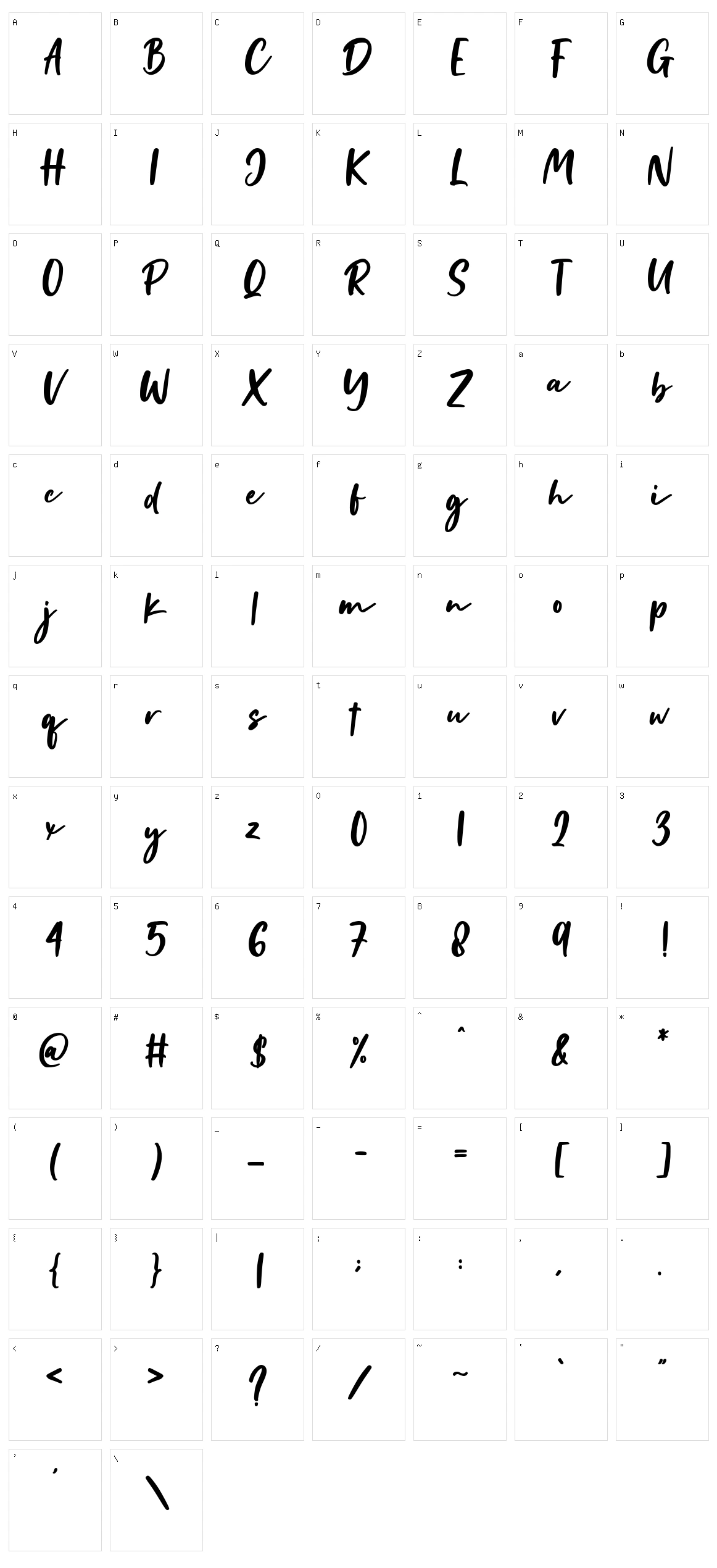 British Times Character Set