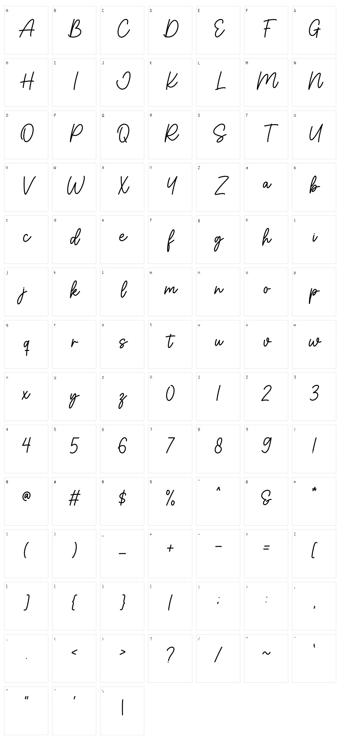 Brittane Character Set