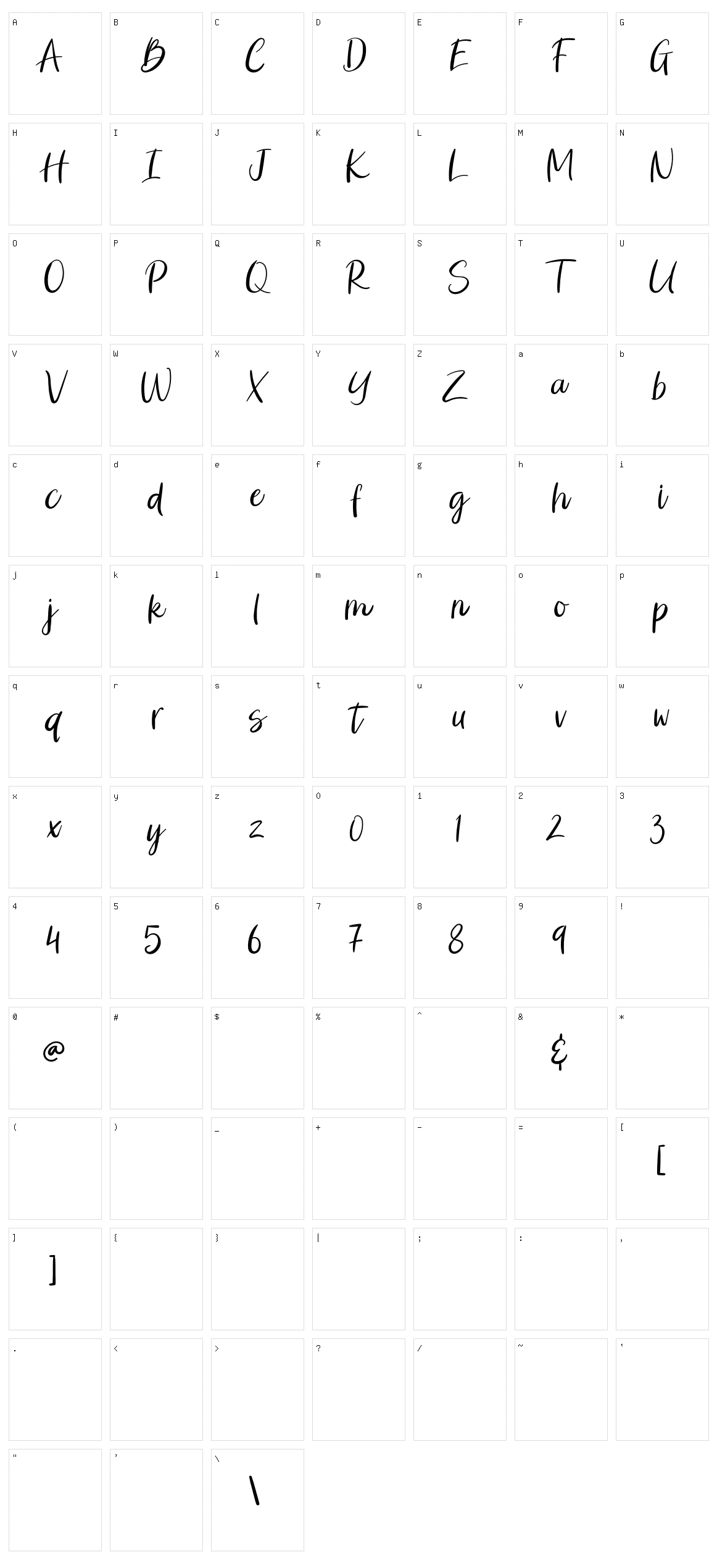 Brocke Jackson Character Set