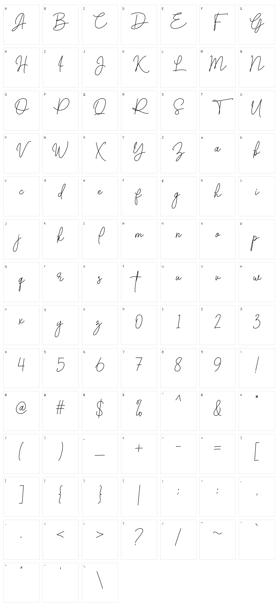Brotherside Signature Character Set