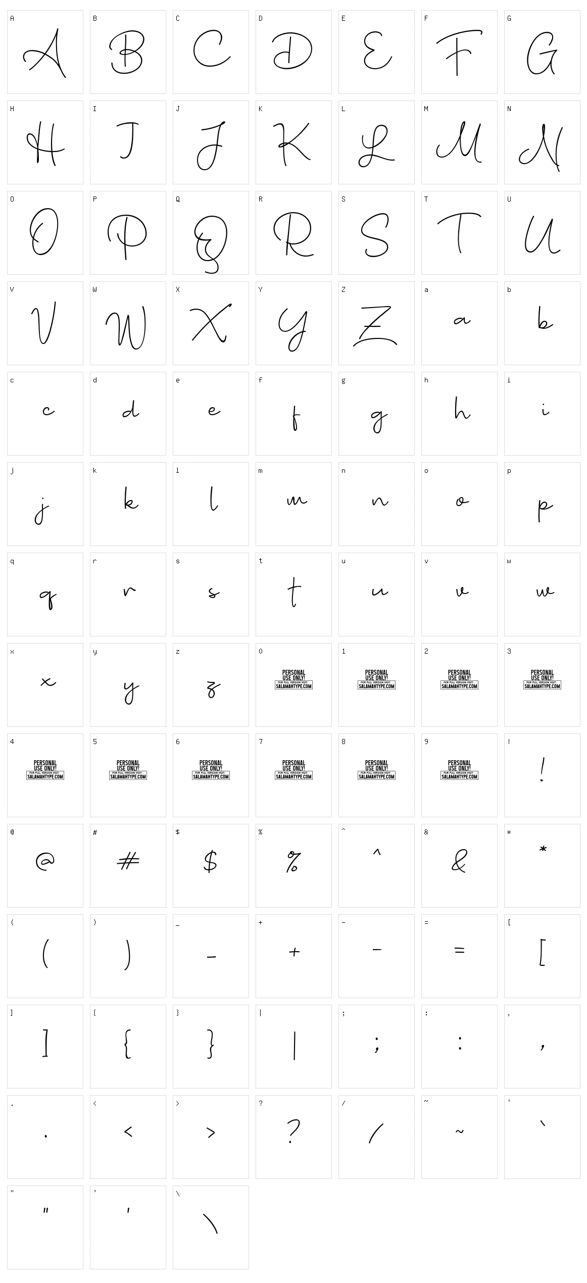 Bugisnia Character Set