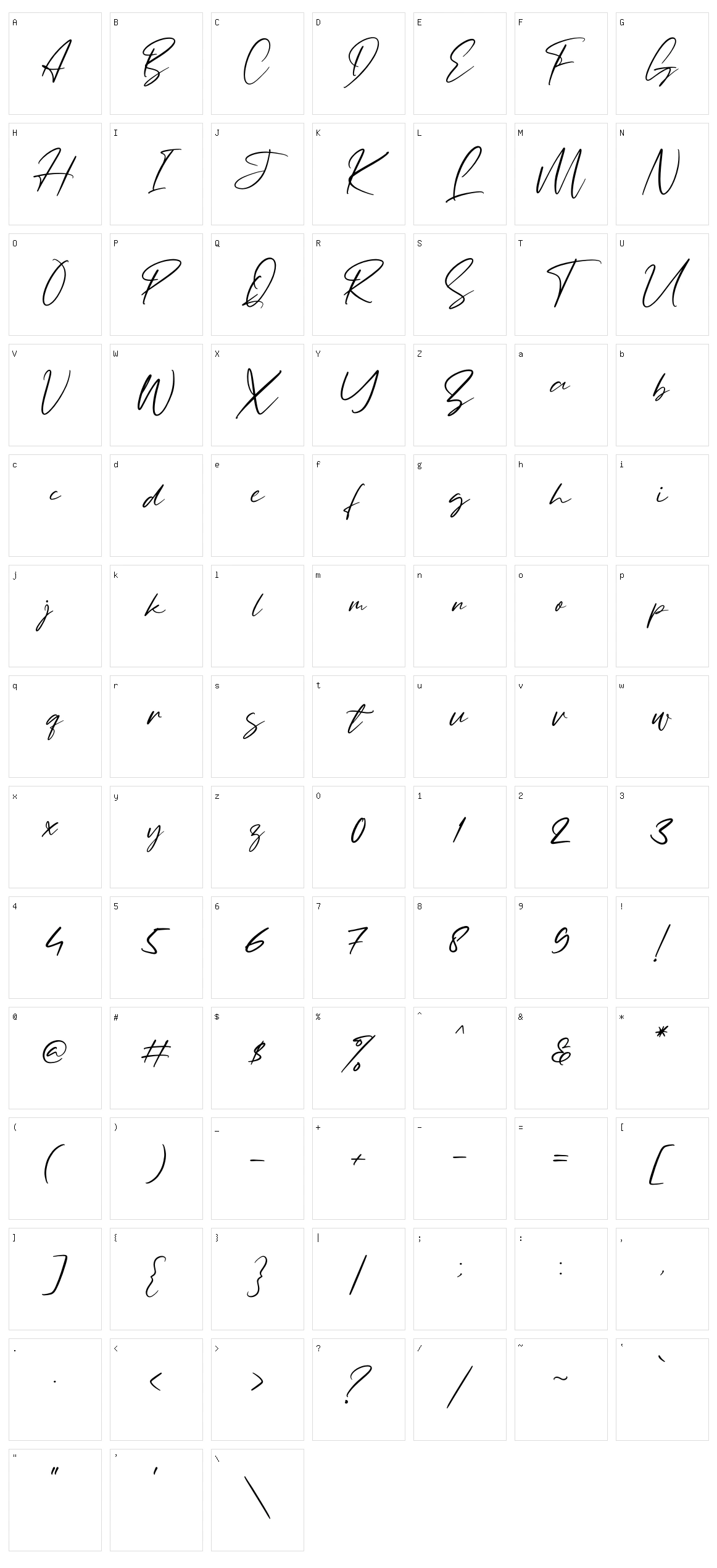 Bullgeria Character Set