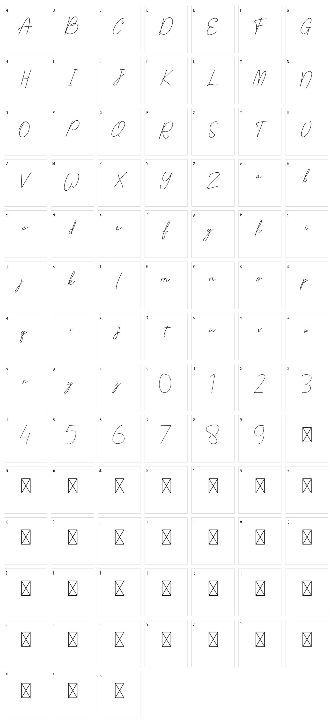 Bullshitting Character Set