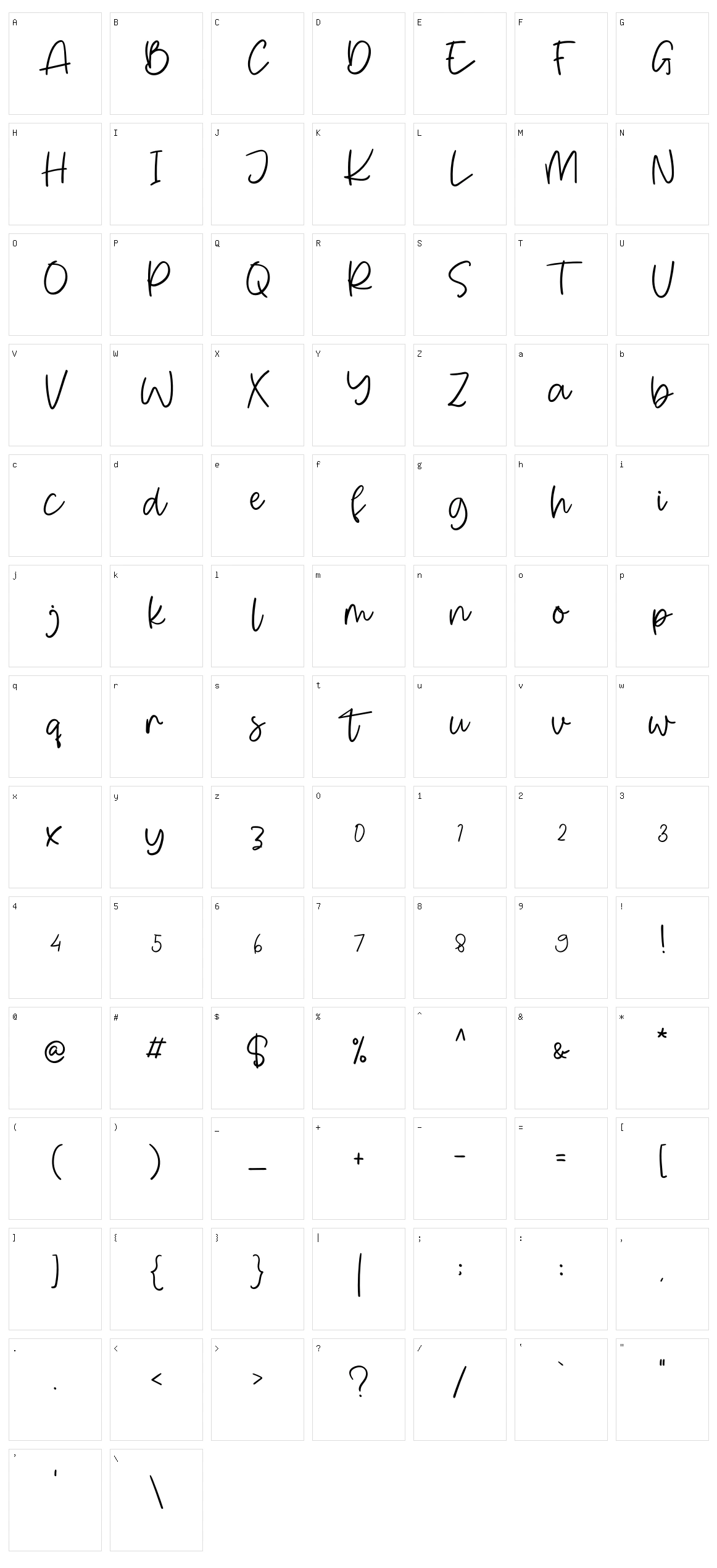 Buterfly Character Set