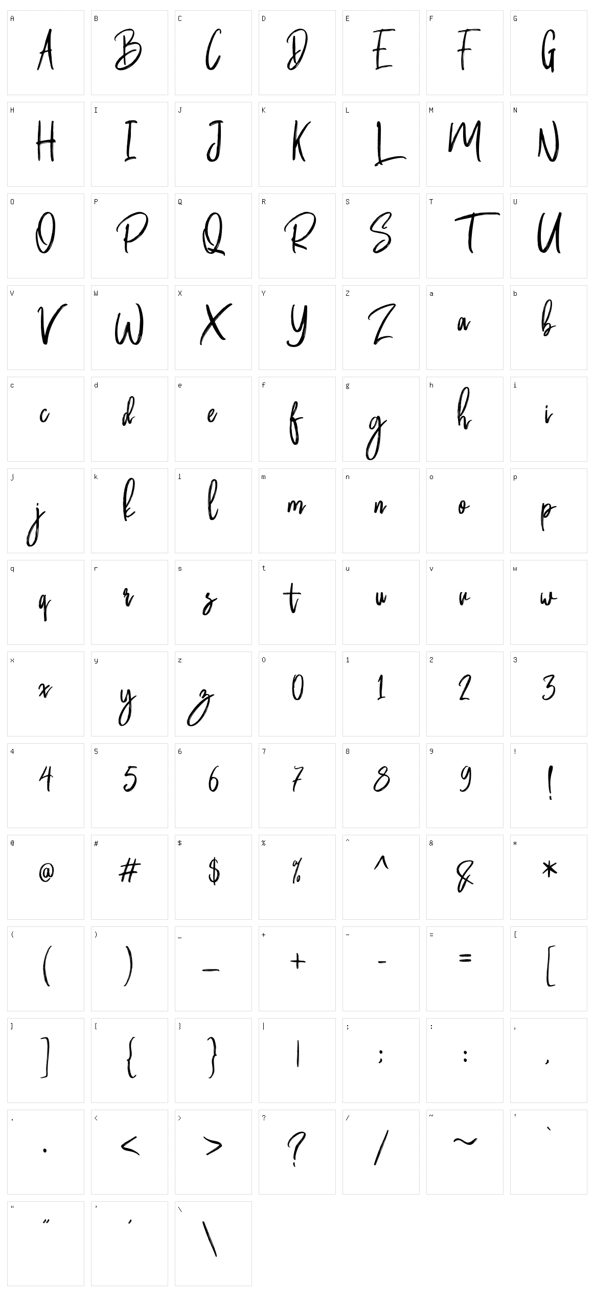 Butter Luchy Character Set