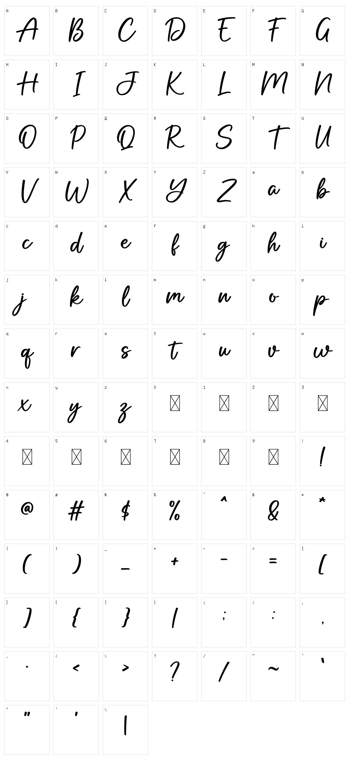 Butterscotch Character Set