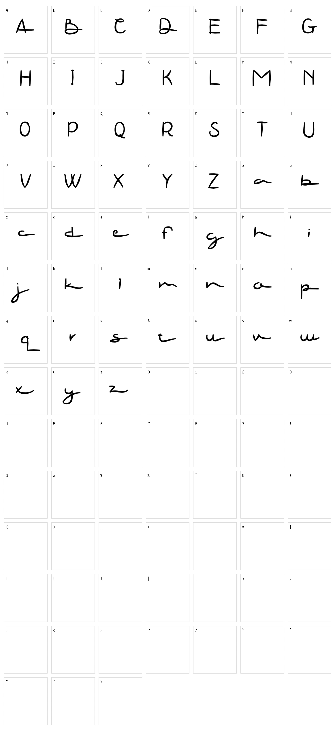 Cakama Character Set