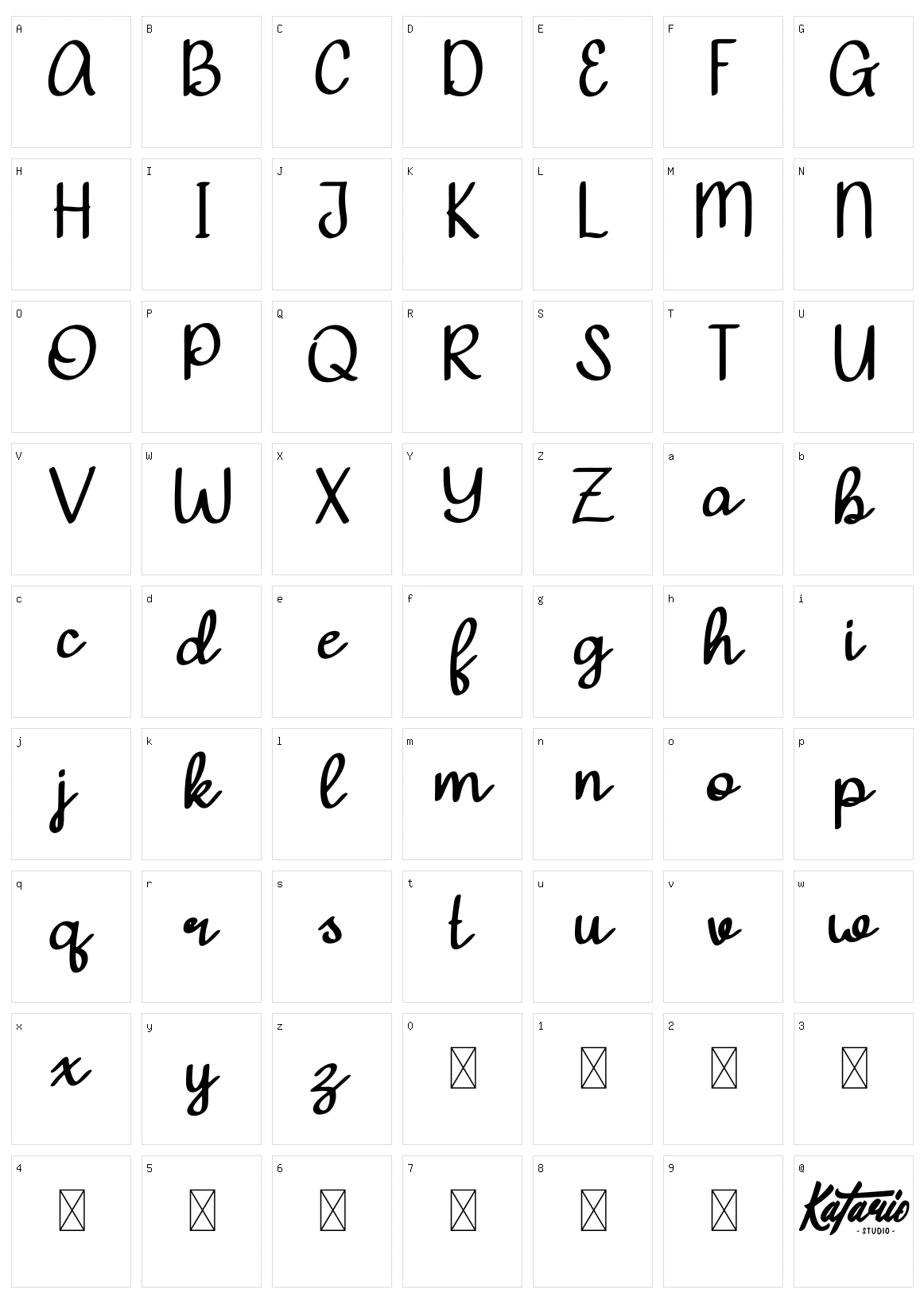 Calliandra Character Set