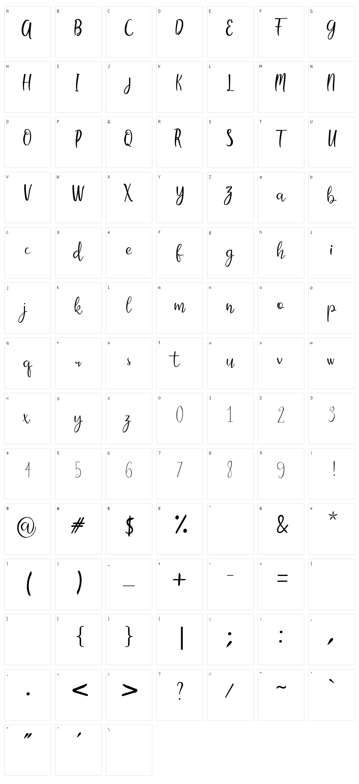 Camellia Character Set